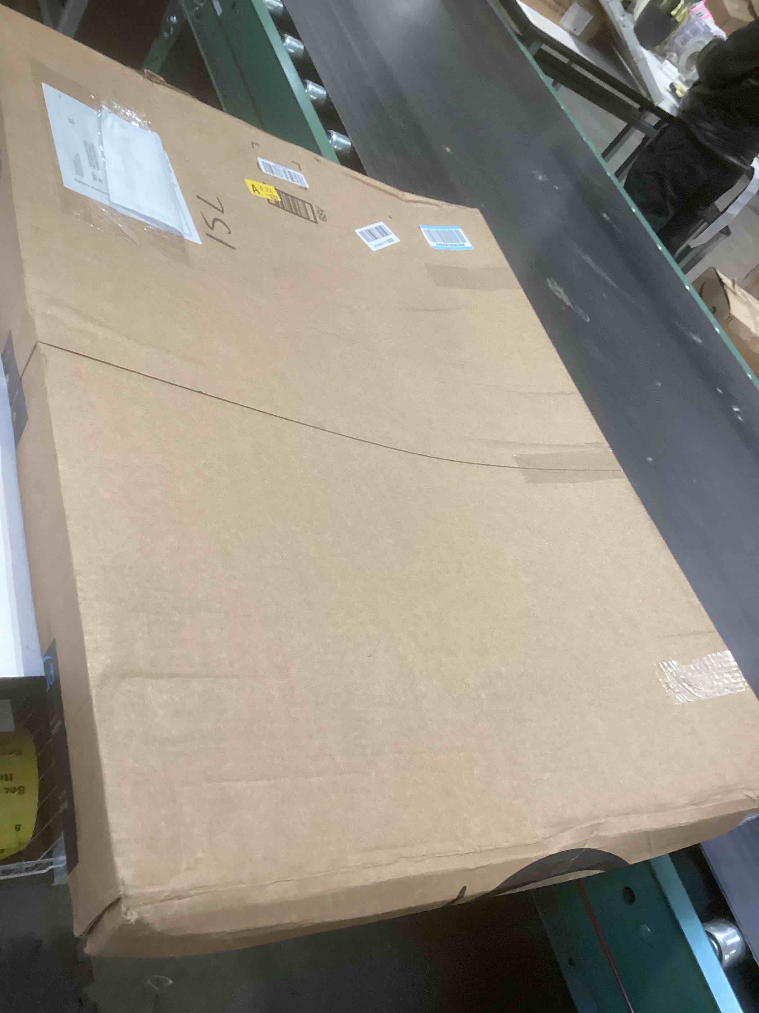 Condition photo showing As Is for Engineered Wood 22x30 Frame, Black Picture Frame for 22 x 30 Inch Poster Puzzle Photo, Light Weight 22 by 30 Poster Frame with Wood-grain for Wall - 1 Pack/Black/22 x30 1 22x30