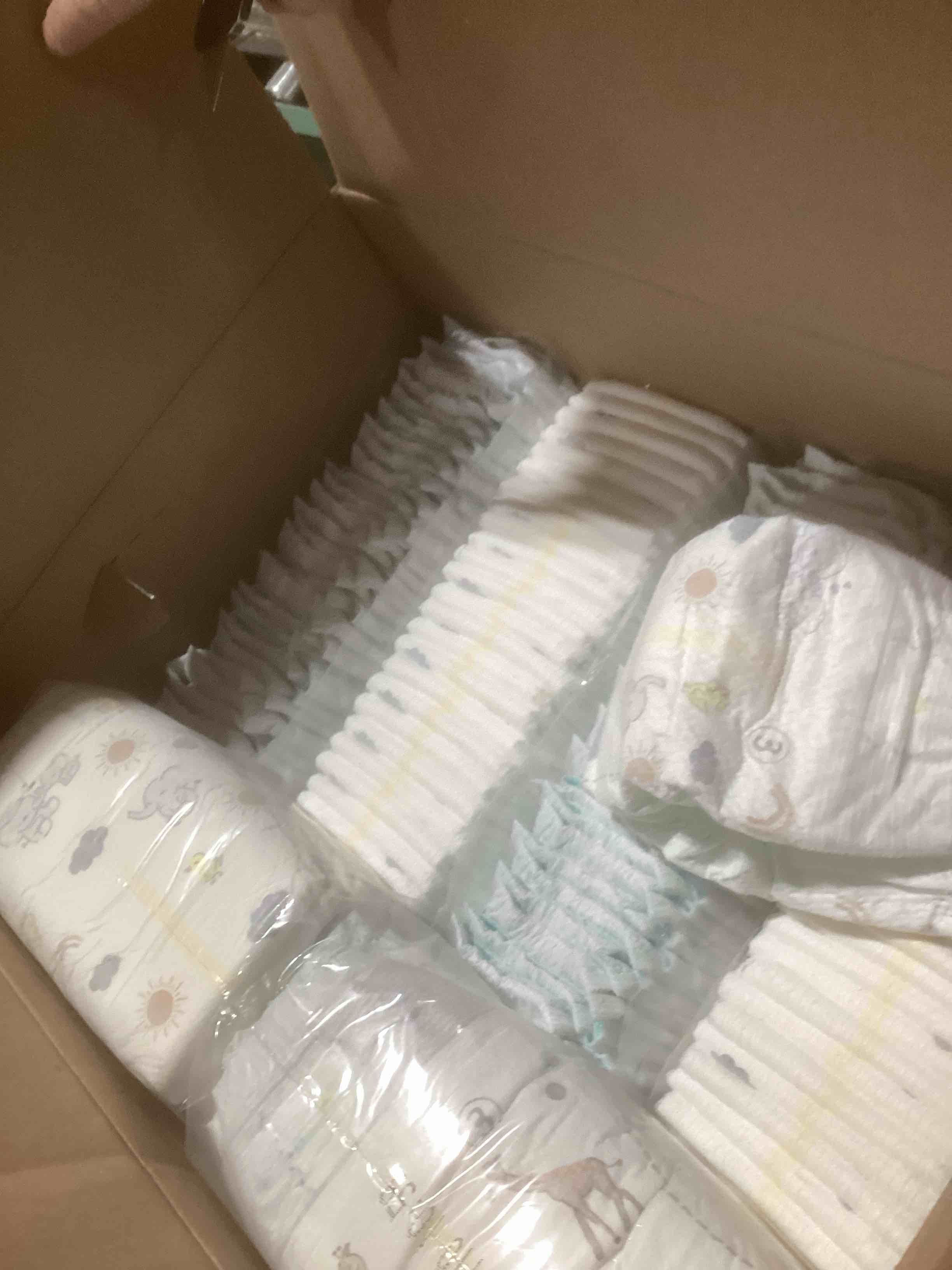 Condition photo showing As Is for pampers swaddlers diapers, size 3 (13-26 lbs), 168 count, absorbent, keeps baby dry and comfortable, skin safe disposable baby diaper size 3 168