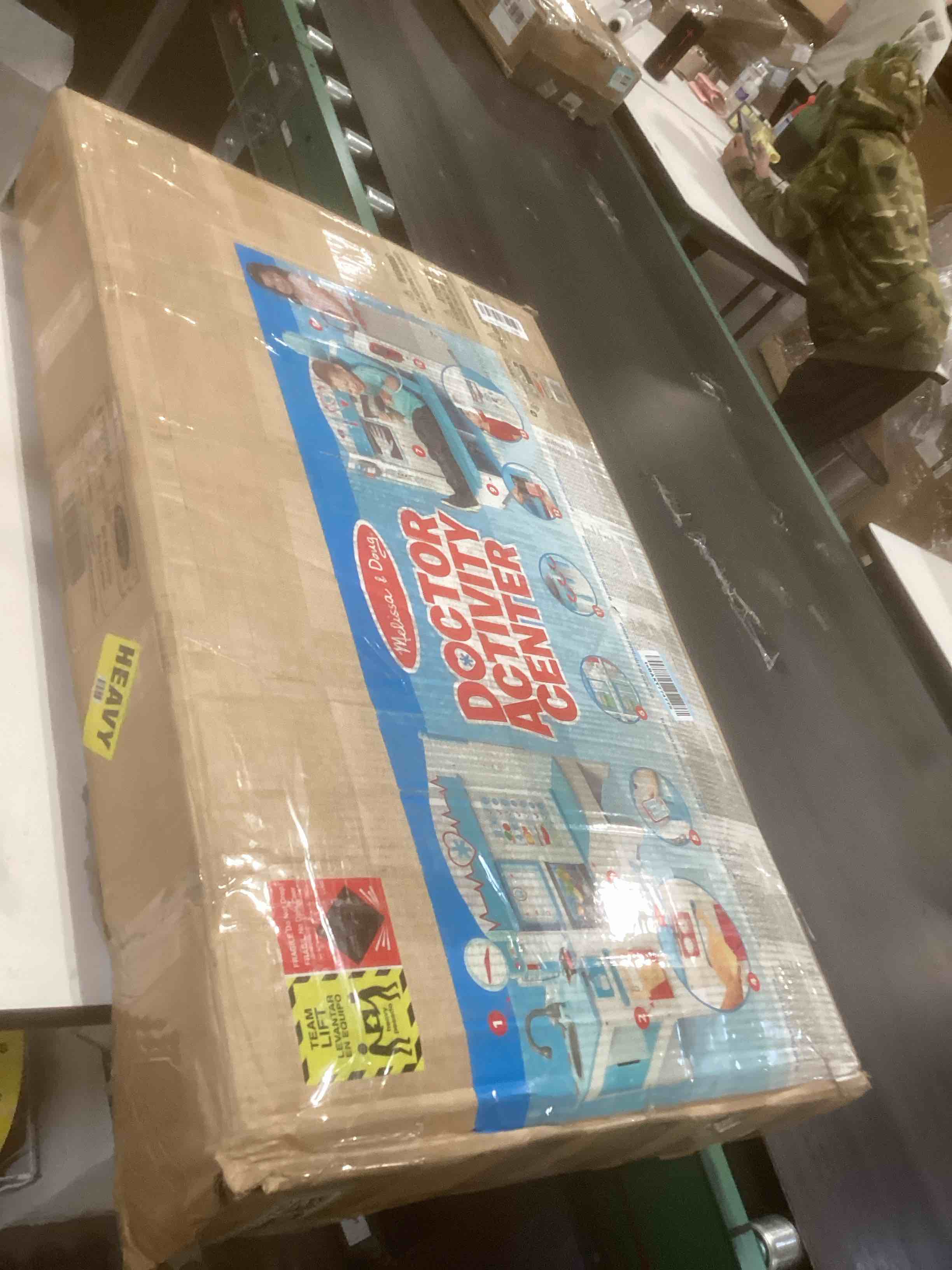 Condition photo showing As Is for Melissa & Doug Wooden Get Well Doctor Activity Center - Waiting Room, Exam Room, Check-In Area: Pretend Play Medical Accessories Set