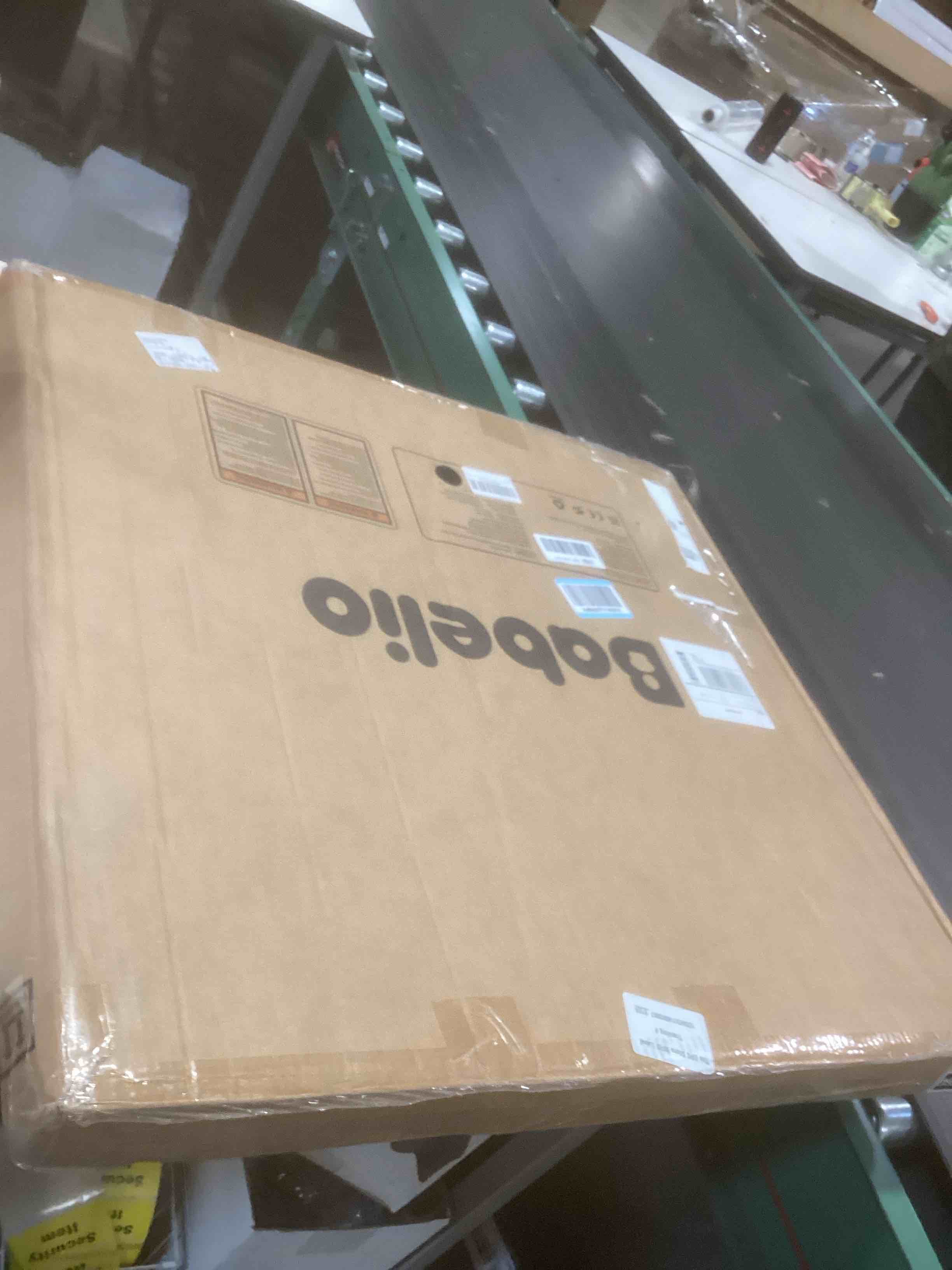 Condition photo showing Good Condition for Babelio 29.7-46.5" No Bottom Bar Baby/Dog Gate for Stairs, House and Doorways, Auto Close Safety Pet Gates with Large Walk Thru Door, Hardware Mount, Black Boundless - Black 29.7-46.5"W x 28"H