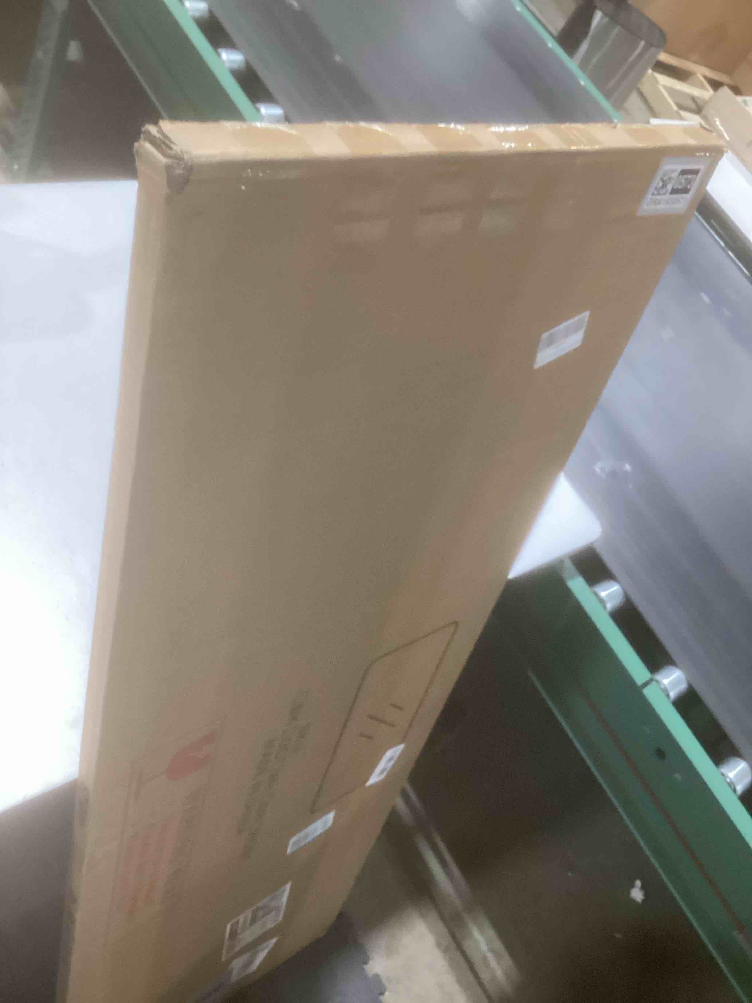 Condition photo showing Good Condition for 57x20 Door Hanging Full Length Mirror, Floor Stand (Height 5.7ft just Body in1.3ft) Wall Mounted Metal Frame Rectangle Dressing Mirrors for Bedroom Room 57 inch Gold Gold 57"L x 20"W