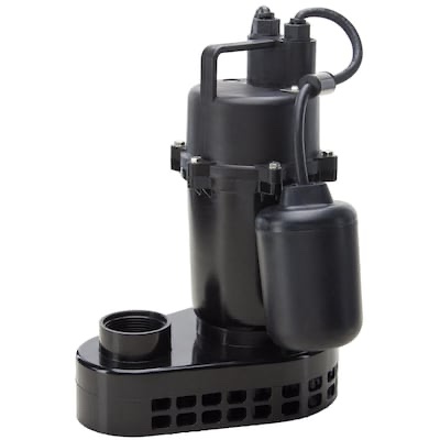 utilitech 1/2-hp 115 -volt 55-gallon aluminum submersible sump pump