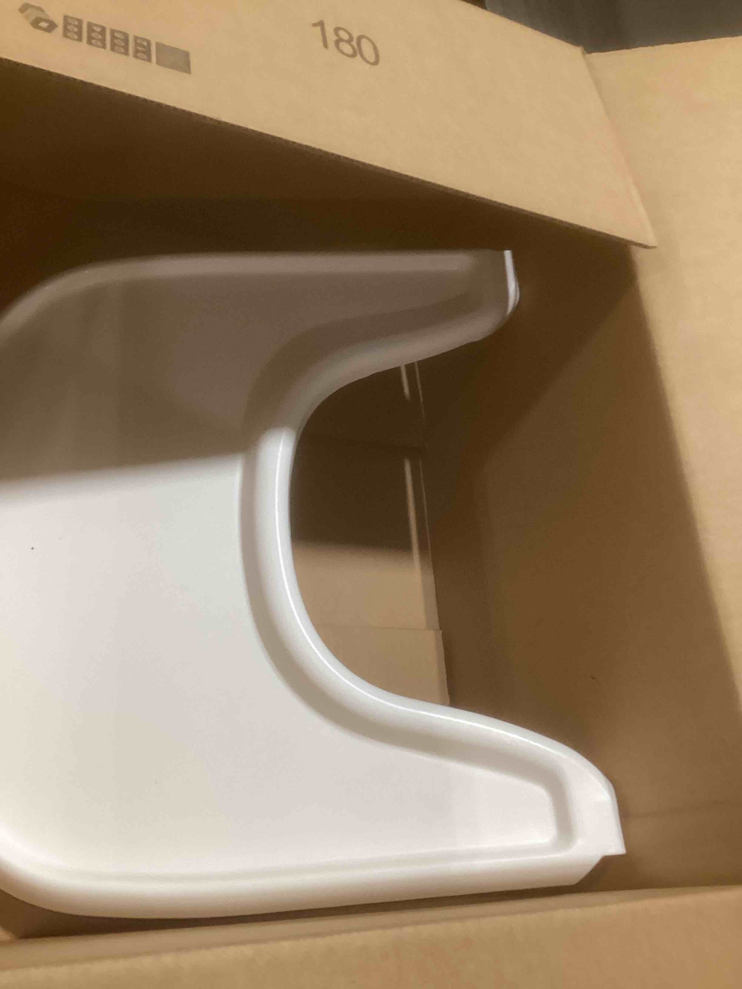 Condition photo showing Good Condition for Baby High Chair Tray Compatible with Stokke Tripp Trapp Chair (V2 and Beyond) with Smooth Surface and Strong Suction Power Made of Food-Safe Plastic (BPA BPS BPF Lead Phthalate Free) - White