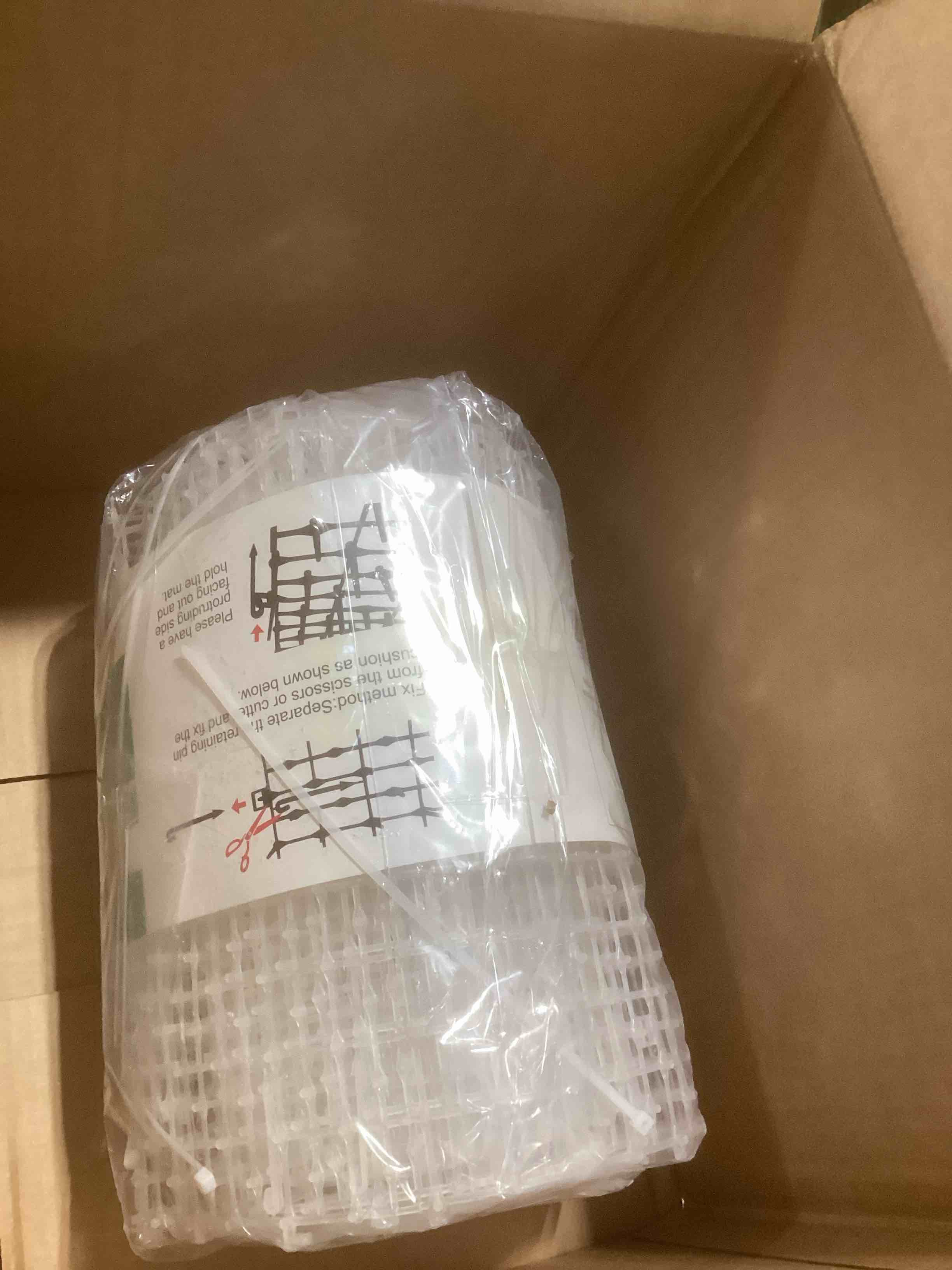 Condition photo showing Good Condition for Zopeal 13ft Cat Repellent Mat with 12 Ground Stakes 12 Zip Ties, Spikes Deterrent Mat Keep Dog Off Couch for Indoor Outdoor Keep Pet Off Yard Garden, 158 x 12 Inch/1 Roll White 158 x 12 Inch