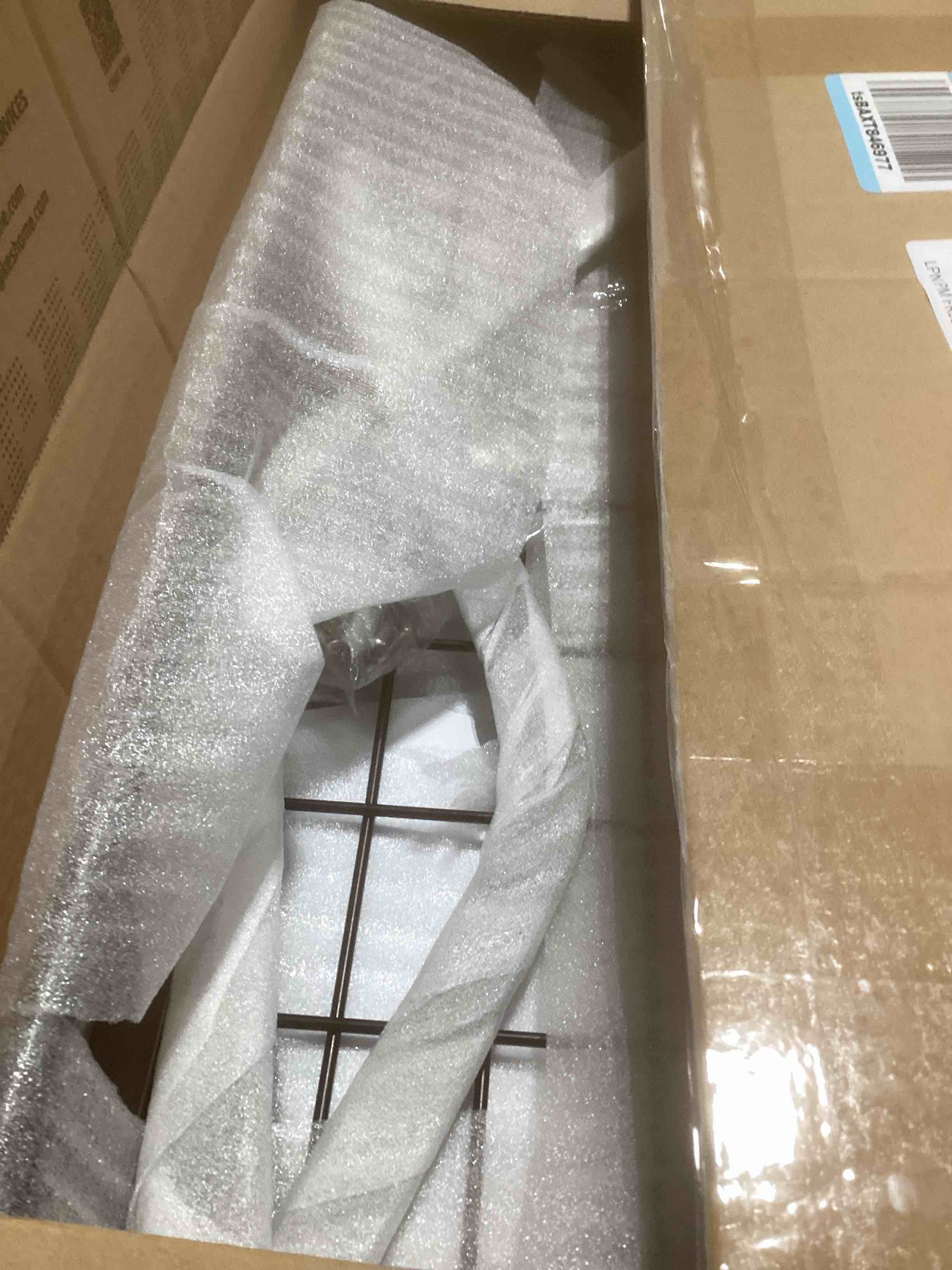 Condition photo showing Good Condition for KES 30-Inch Kitchen Pot Rack - Mounted Hanging Rack for Kitchen Storage and Organization - Matte Black 2-Tier Wall Shelf with Guard Rail for Pots and Pans Organizer with 12 Hooks - KUR215S75B-BK