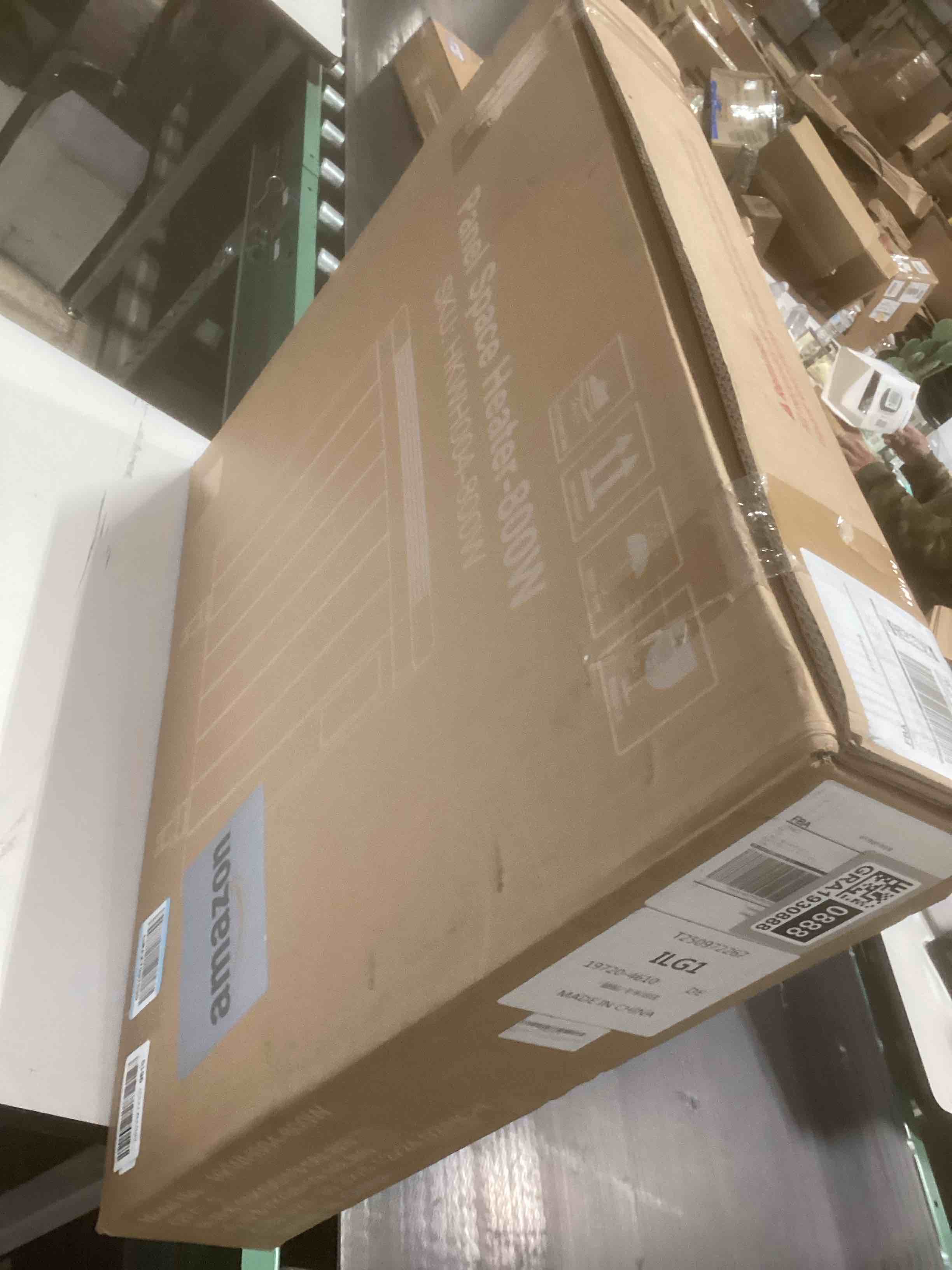 Condition photo showing As Is for 800W Plug-in Convection Electric Panel Wall Heaters for Indoor Use, Quiet Fan-Less Design, Freestanding/Wall Mount Space Heater with Adjustable Thermostat, 24H Timer, Digital Display(White)