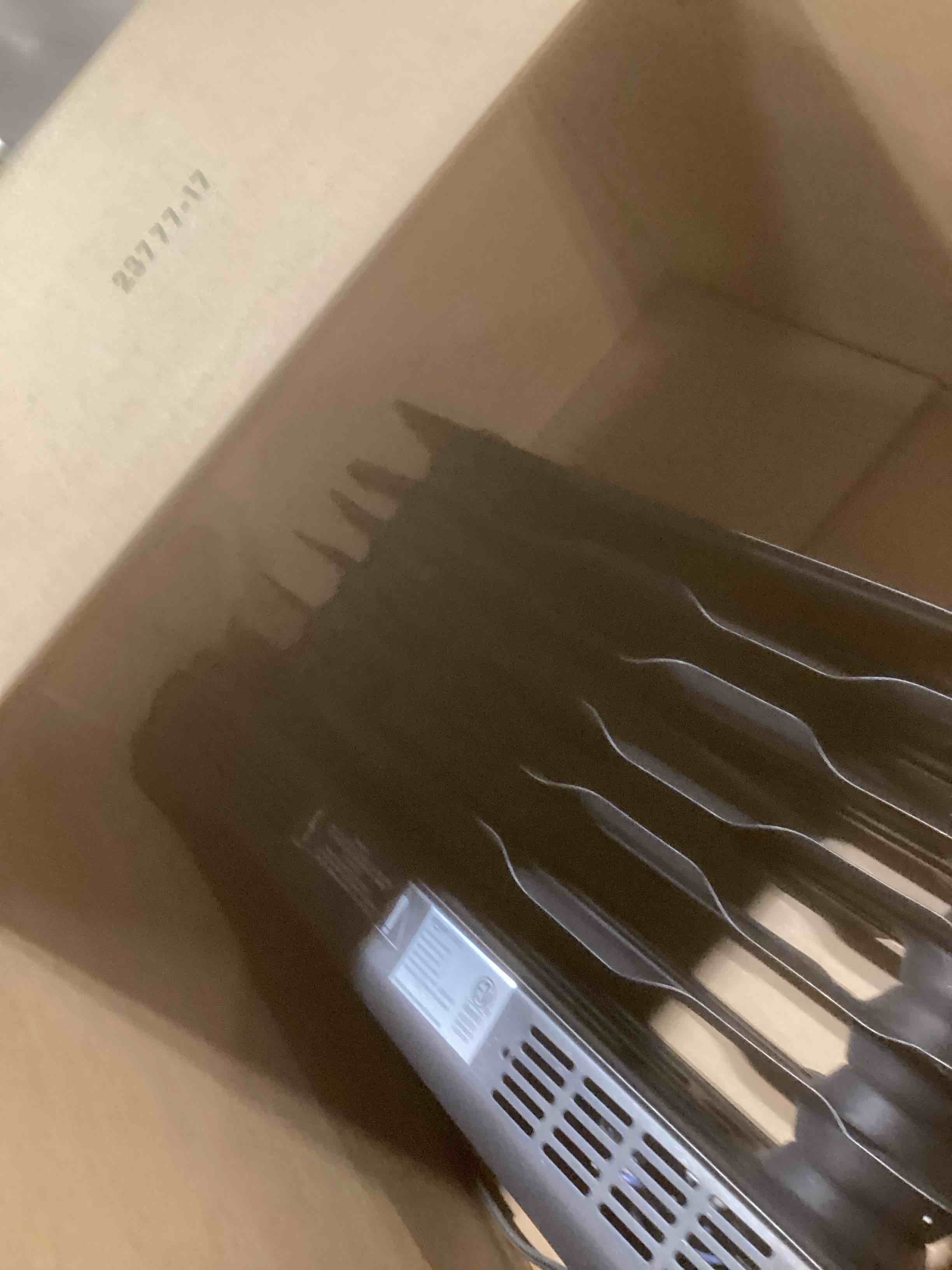 Condition photo showing As Is for Amazon Basics Portable Oil Space Heater with Remote Control, 7 Oil-Filled Fins, Adjustable Thermostat, 3 Heat Settings, Tip-Over and Overheat Protection, ETL Safety Certificate, 1500W, Black Digital & Remote Control