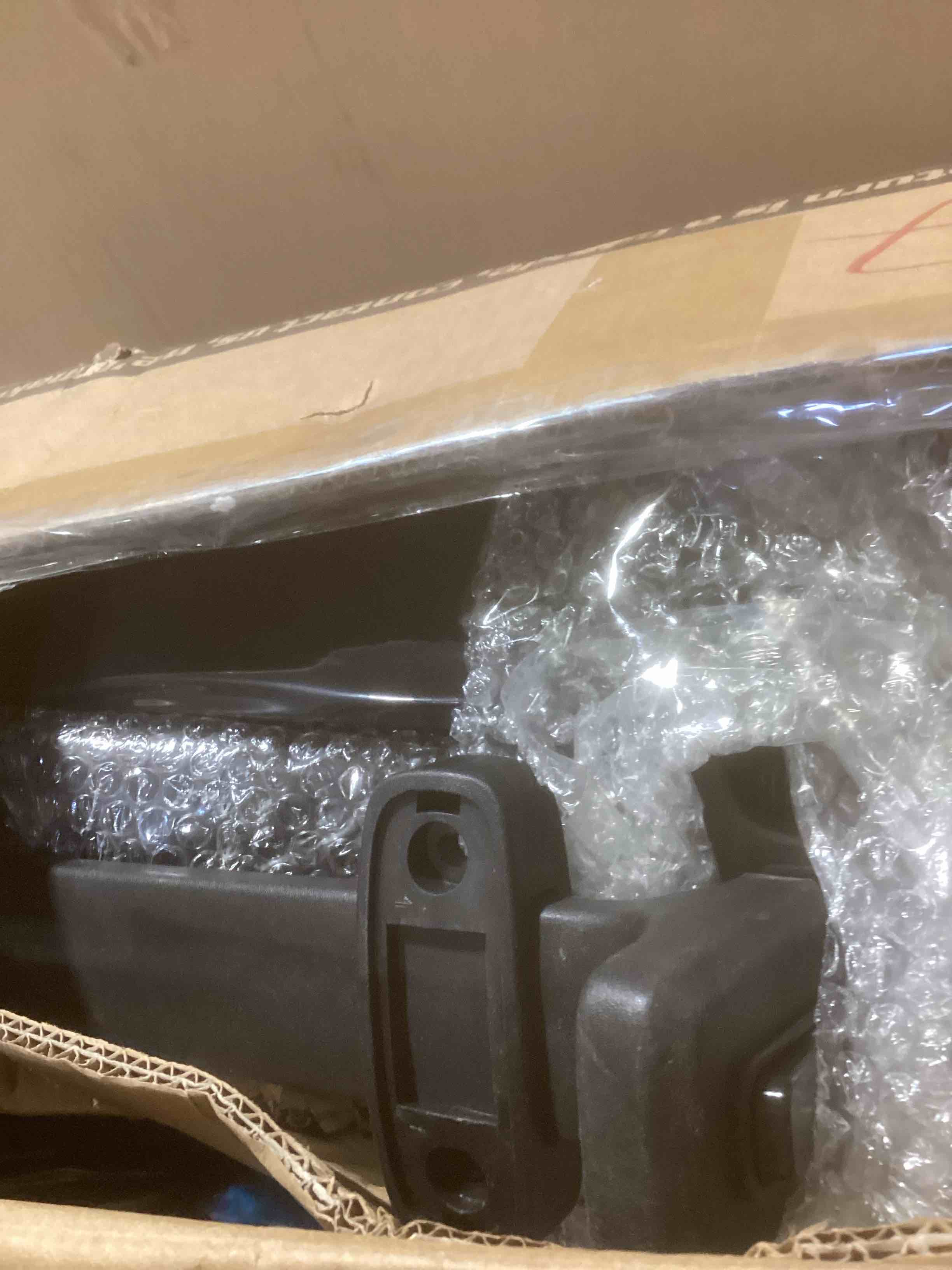 Condition photo showing As Is for Ergonomic Office Chair, Mesh Desk Chair with Headrest, Lumbar Support, Thick Seat Cushion, Flip-up Arms, High Back Computer Task Chairs for Home Office (English, Black/Silver) Black/Silver English