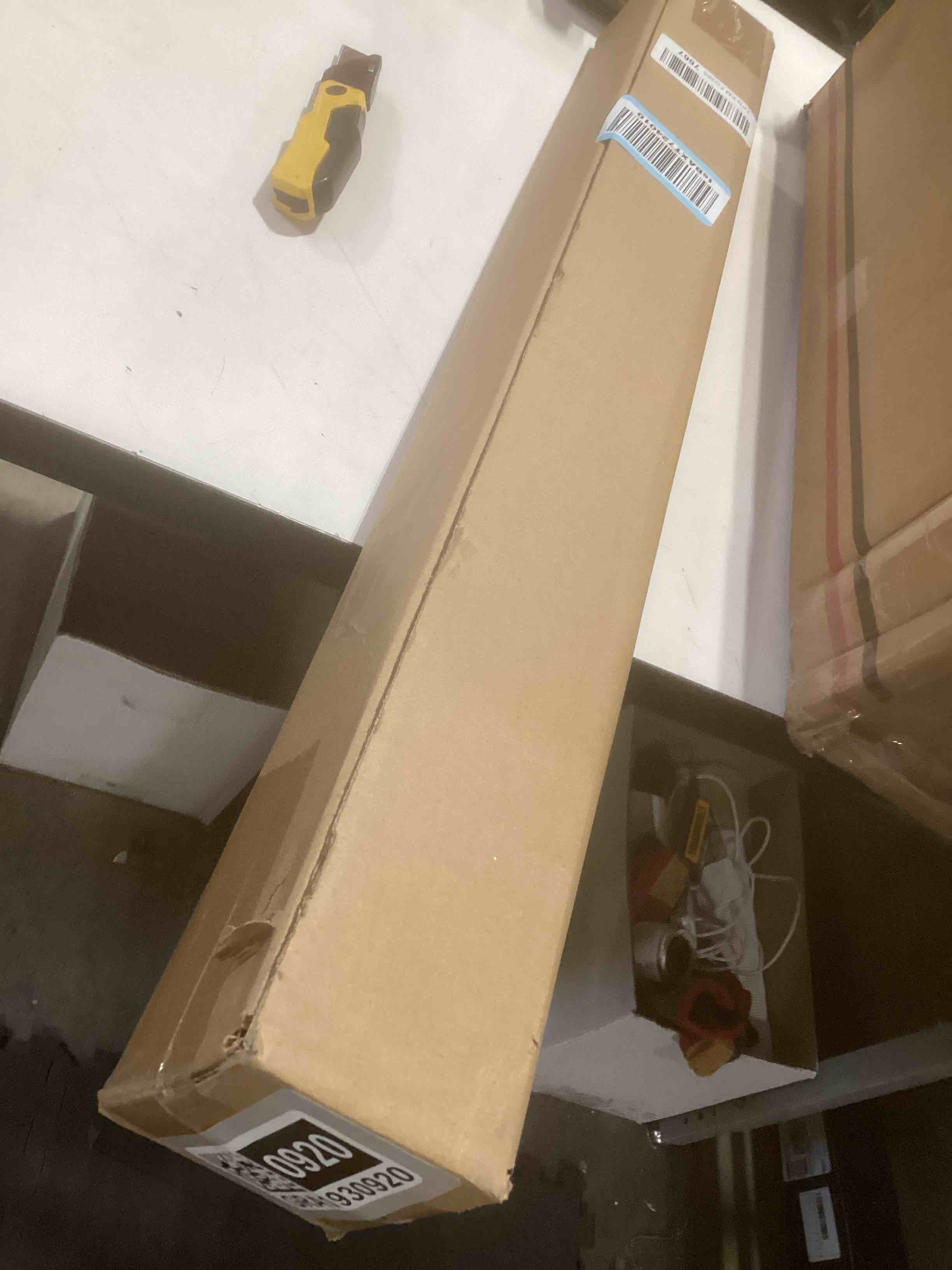 Condition photo showing Good Condition for LazBlinds Cordless Roman Shades - No Drill Easy Install Light Filtering Window Blinds, Thermal Insulated Room Darkening with UV Blocking for Bedroom/Living Room, Window Size 34" W x 64" H, White