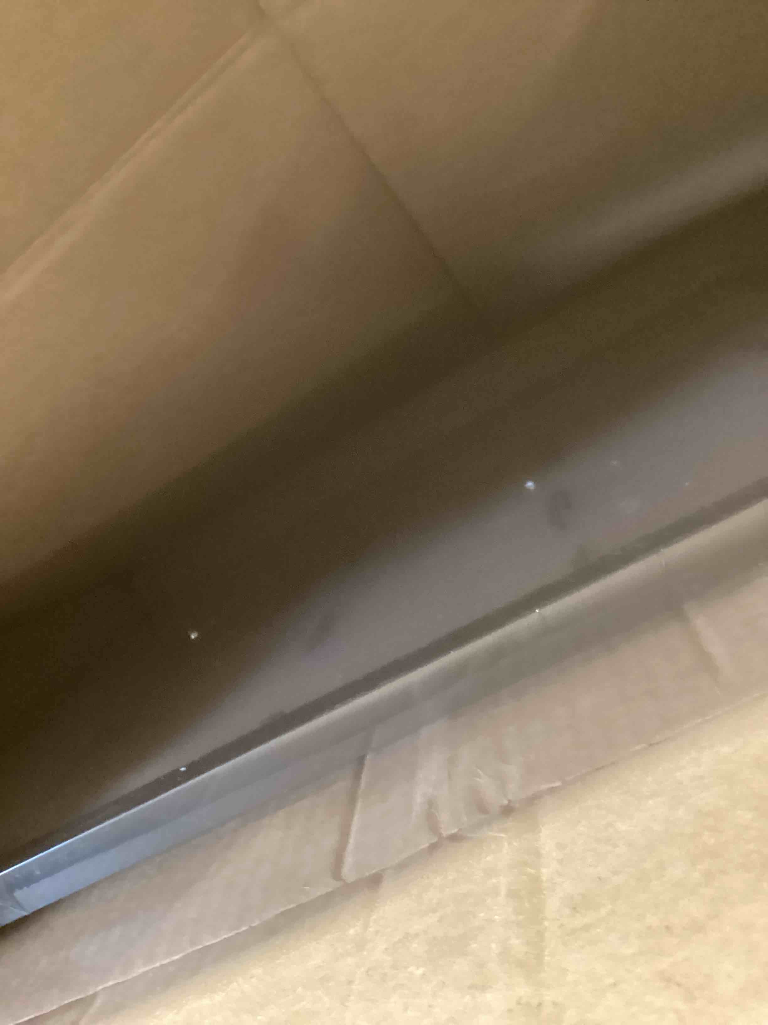 Condition photo showing Good Condition for Americanflat 18x18 Picture Frame with Polished Plexiglass - Streamline Collection - Thin Border Square Frame for Wall Display - Hanging Hardware Included - Black Black 18x18