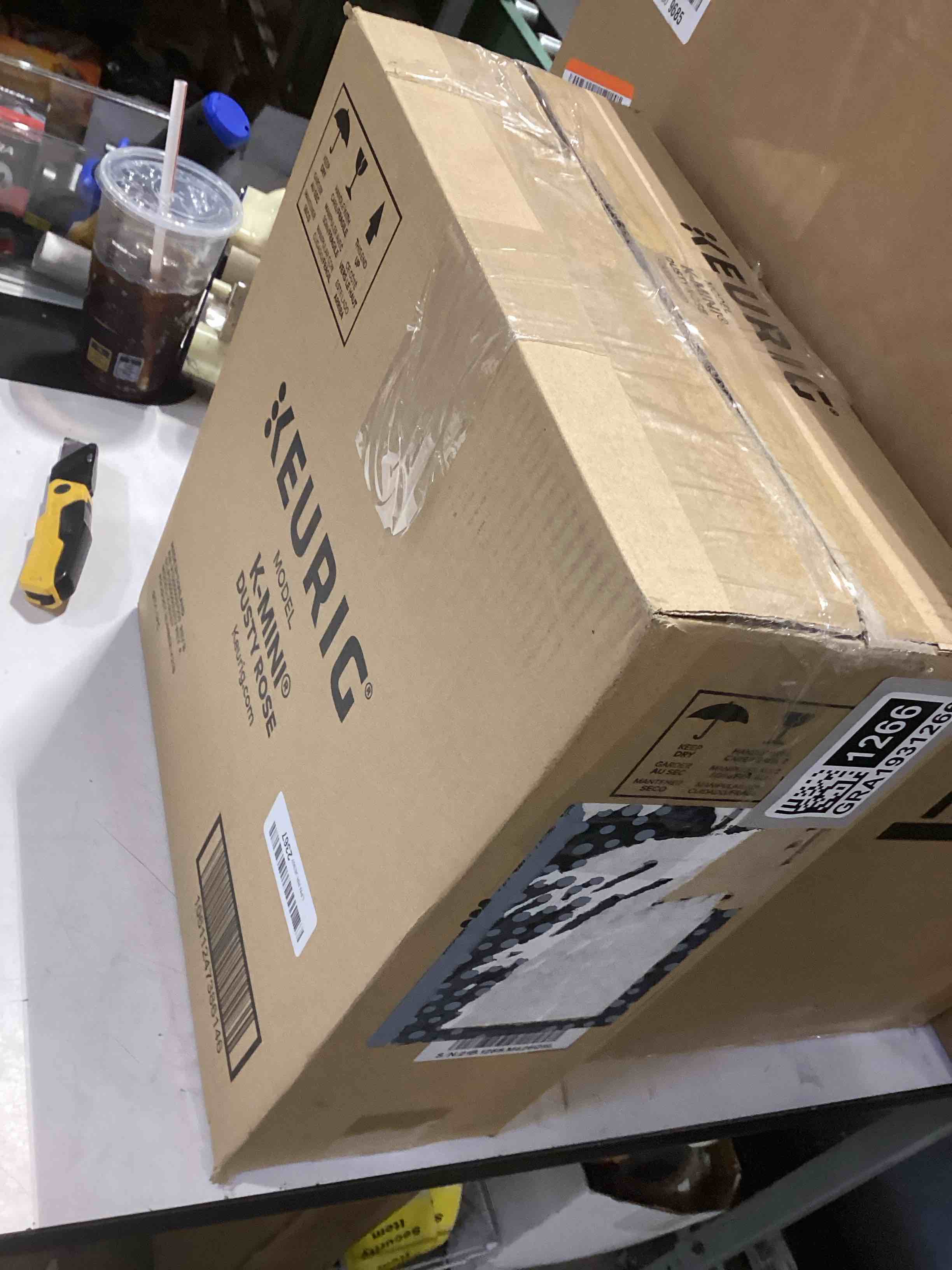 Condition photo showing As Is for SIMILAR TO..Keurig K-Mini Single Serve K-Cup Pod Coffee Maker, 6 to 12oz Brew size, with Cord Storage, Perfect for Small Spaces, Black