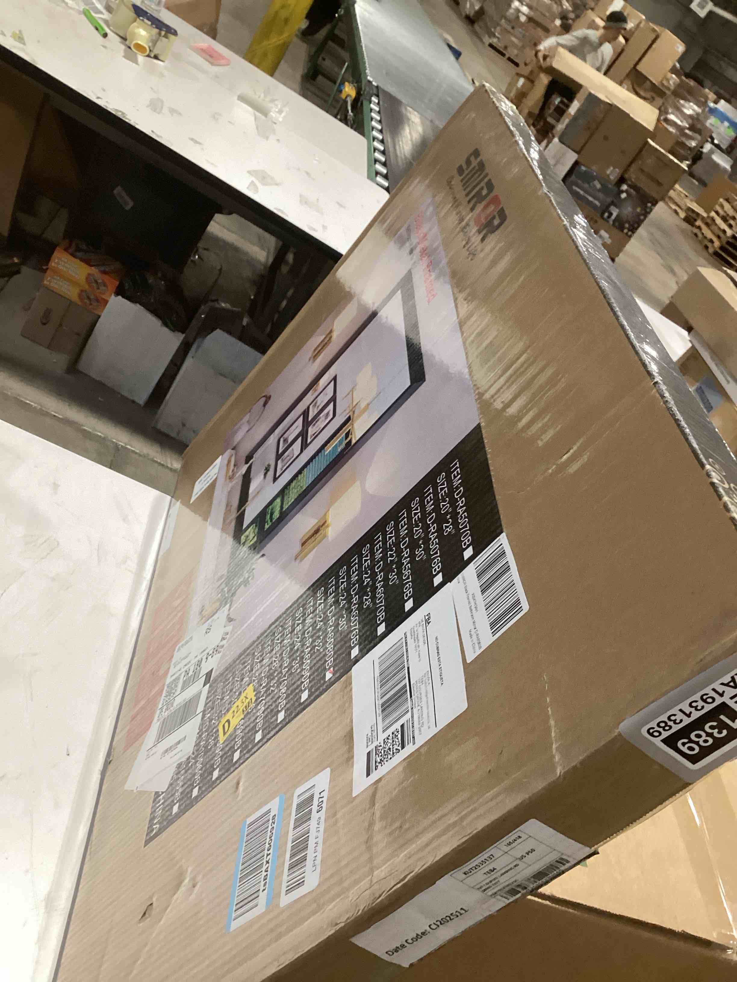 Condition photo showing Good Condition for SMIROR Matte Black Bathroom Mirror for Over Sink 24x 32 inch, Metal Thick Frame Rectangle Vanity Mirror for Wall, Anti-Rust, Horizontally or Vertically Mounted Black 32"L x 24"W