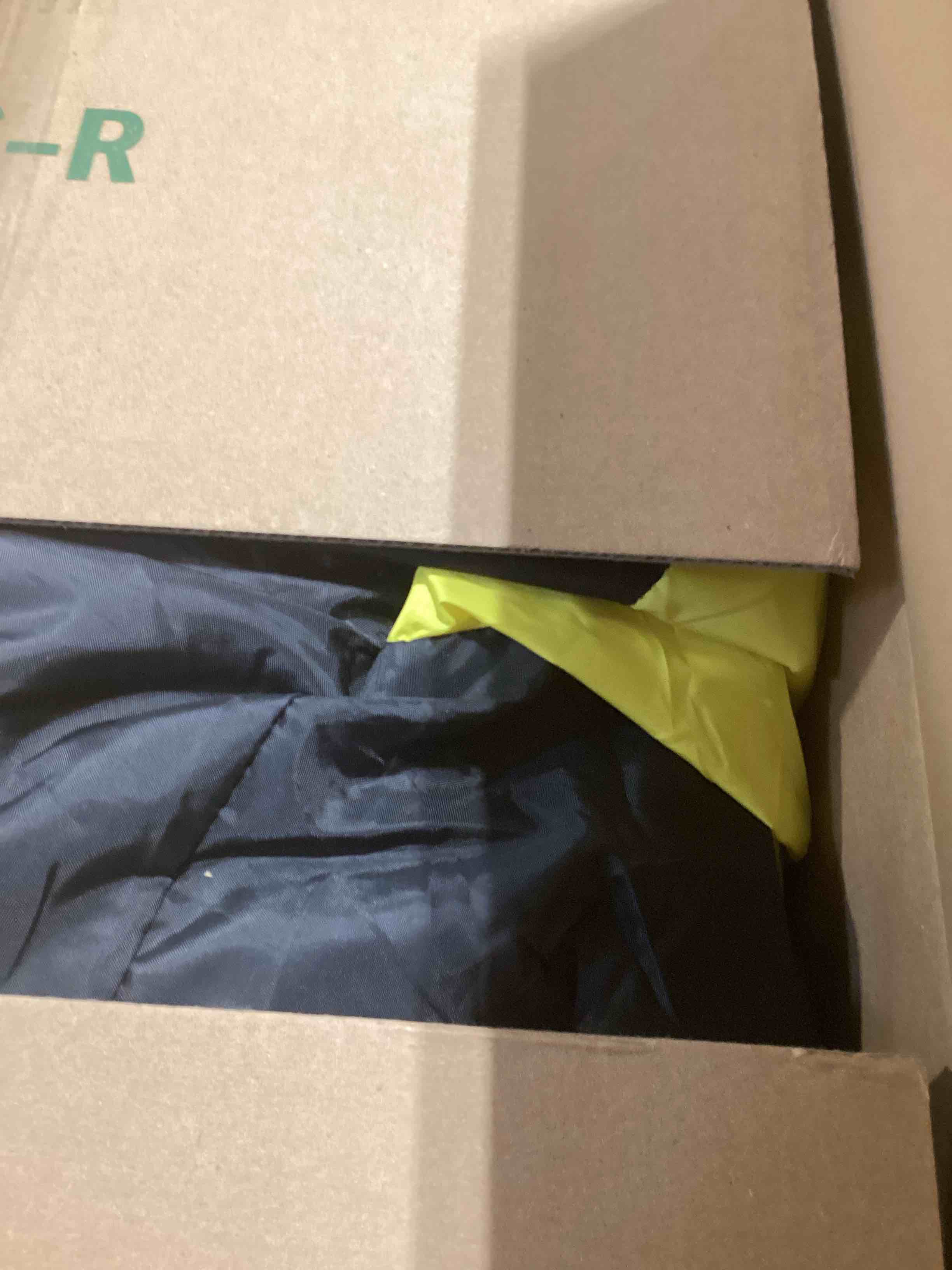 Condition photo showing item condition for WARSUN 15FT Gaga Ball Pit Inflatable with Powerful Blower, Portable Gagaball Court for Indoor Outdoor Family Activities Inflatable Sport Games Black&yellow 15Ft