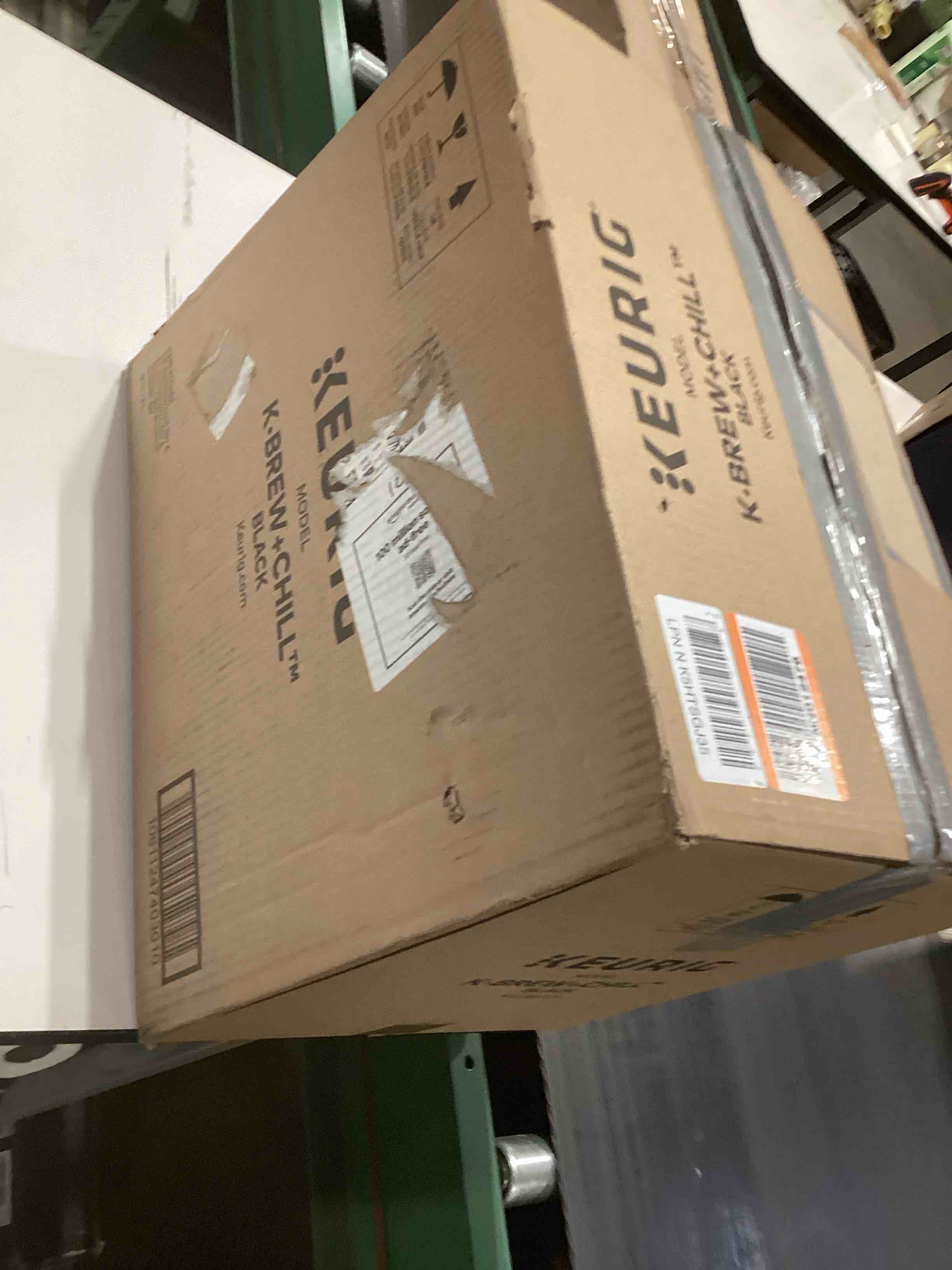 Condition photo showing As Is for Keurig K-Brew+Chill Iced or Hot Single-Serve K-Cup Coffee Maker with MultiStream and QuickChill Technology, 70oz. Removable Reservoir