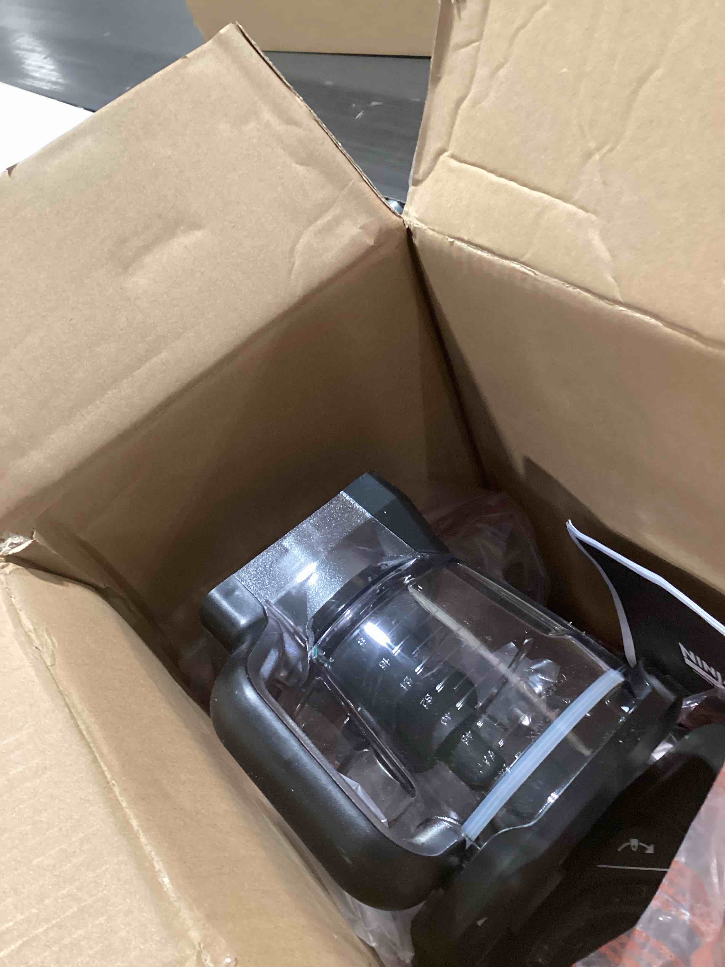 Condition photo showing As Is for Ninja Kitchen System | All-in-One Food Processor & Blender for Smoothies | Includes Pitcher, Travel Cup, & 8-Cup Bowl | Makes Salsa, Dough, Shakes, & Frozen Drinks | 120 Volts | Black | BL770AMZ Pitcher + Bowl + (1) 16-oz. Cup