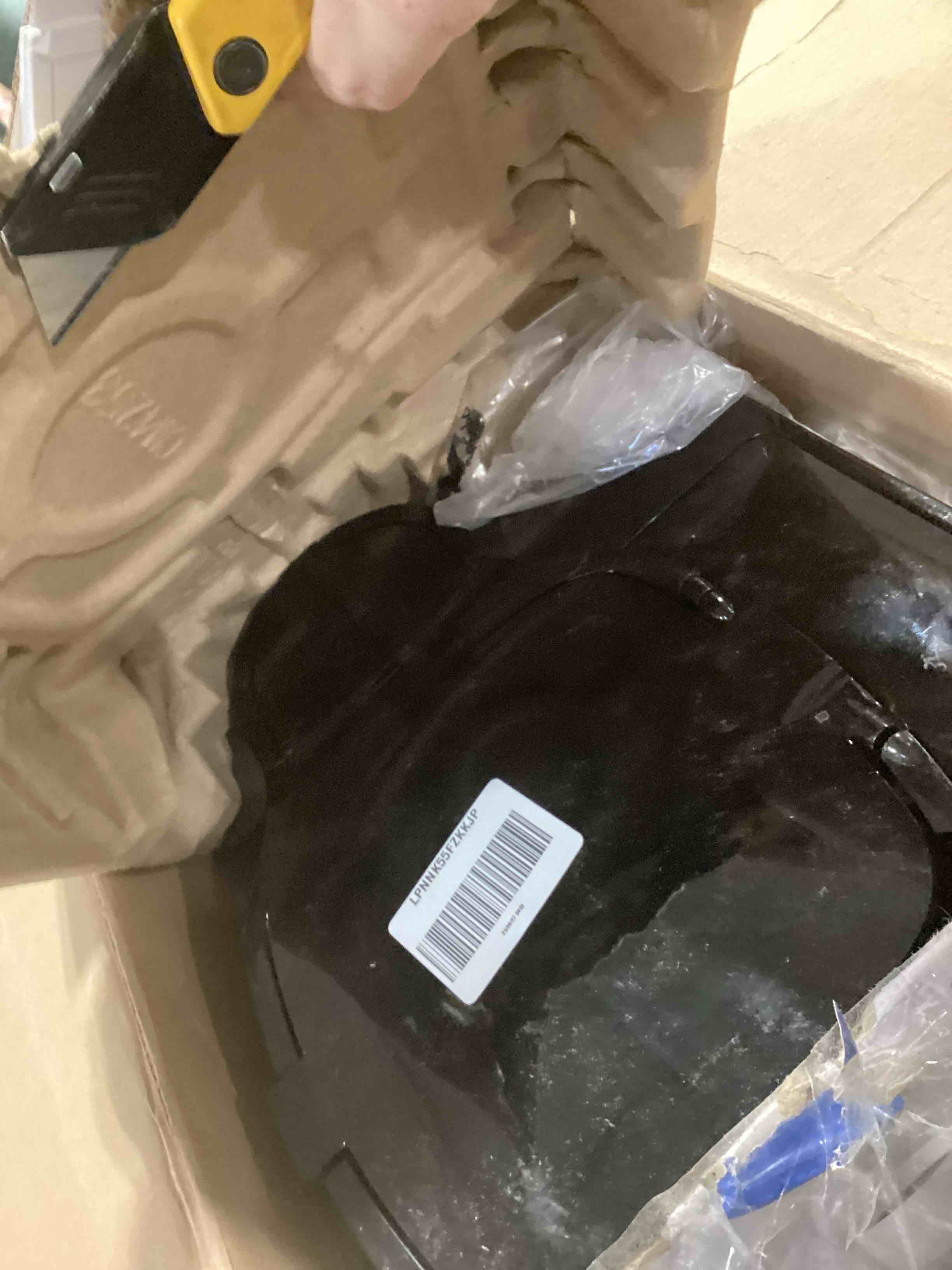 Condition photo showing As Is for Hamilton Beach 2-Way Programmable Coffee Maker, 12 Cup Glass Carafe And Single Serve Coffee Maker, Black with Stainless Steel Accents, 49980RG 12 Cup Black