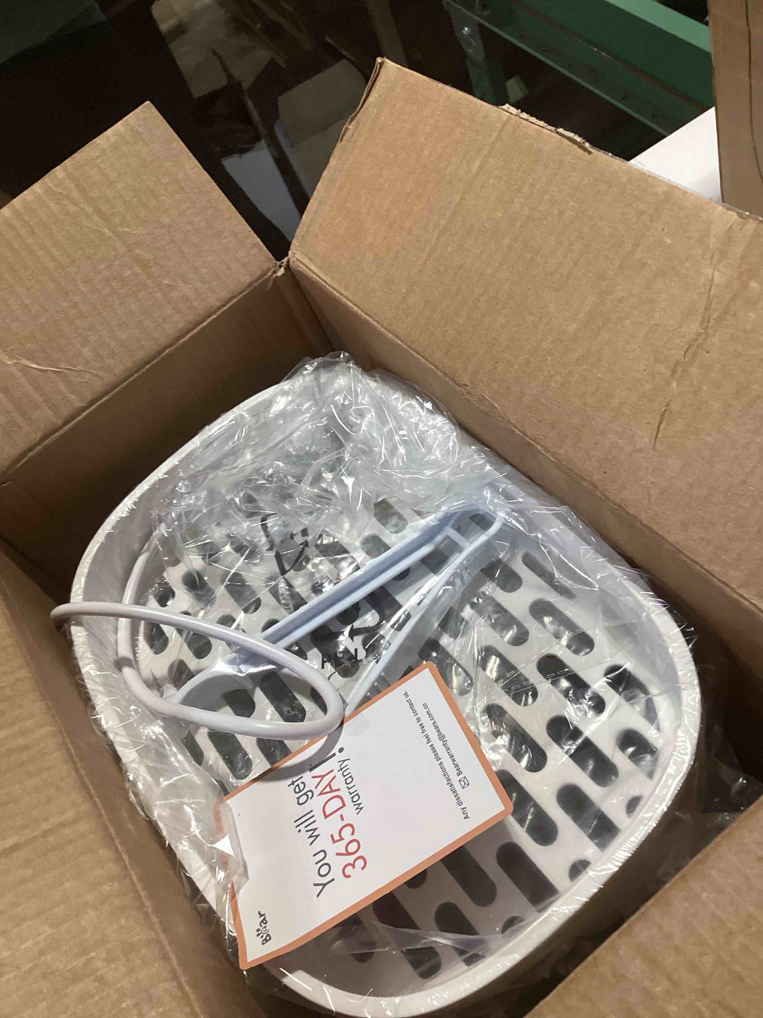 Condition photo showing As Is for bear bottle sterilizer and dryer, 2 layers large electric steam baby bottle sterilizer, fast bottle sanitizer and dryer for all bottles & accessories, time-saving design