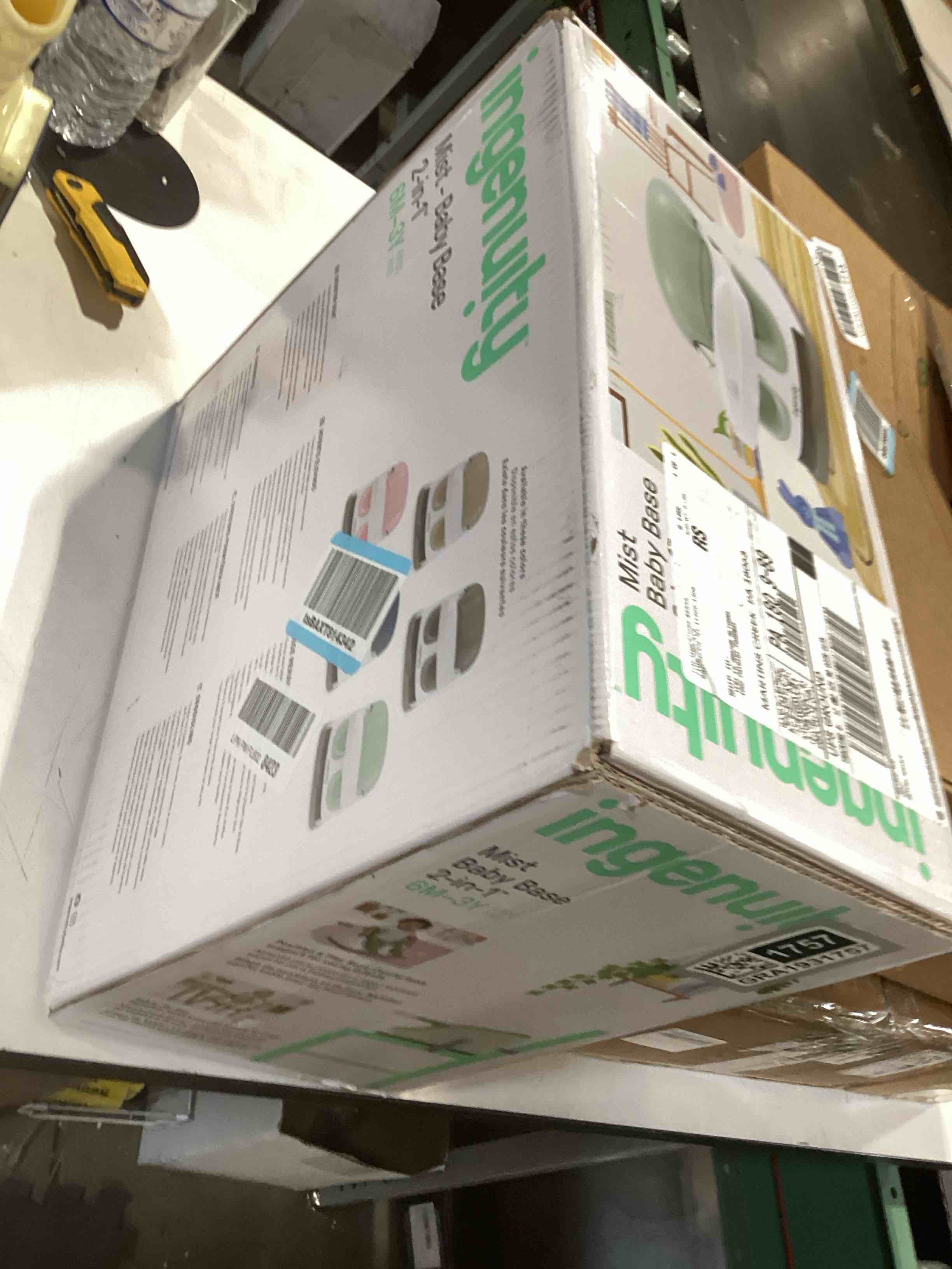 Condition photo showing Good Condition for Ingenuity Baby Base 2-in-1 Booster Feeding and Floor Seat with Self-Storing Tray - Mist