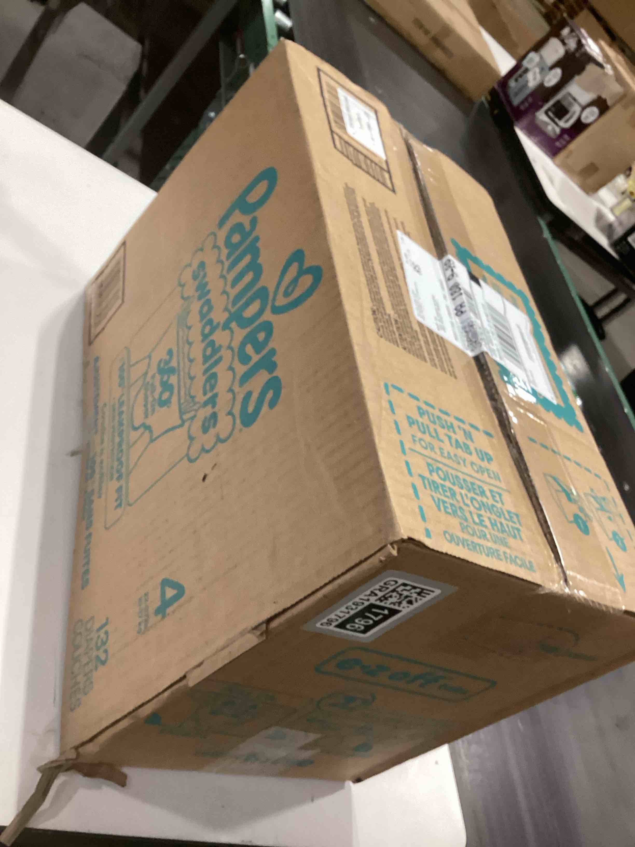 Condition photo showing Good Condition for Pampers Diapers - Swaddlers 360° - Size 4, 132 Count, up to 100% Leakproof Comfy Dry Fit, Designed for Easy Changes, Pull On Baby Diaper (Packaging May Vary) Size 4 132