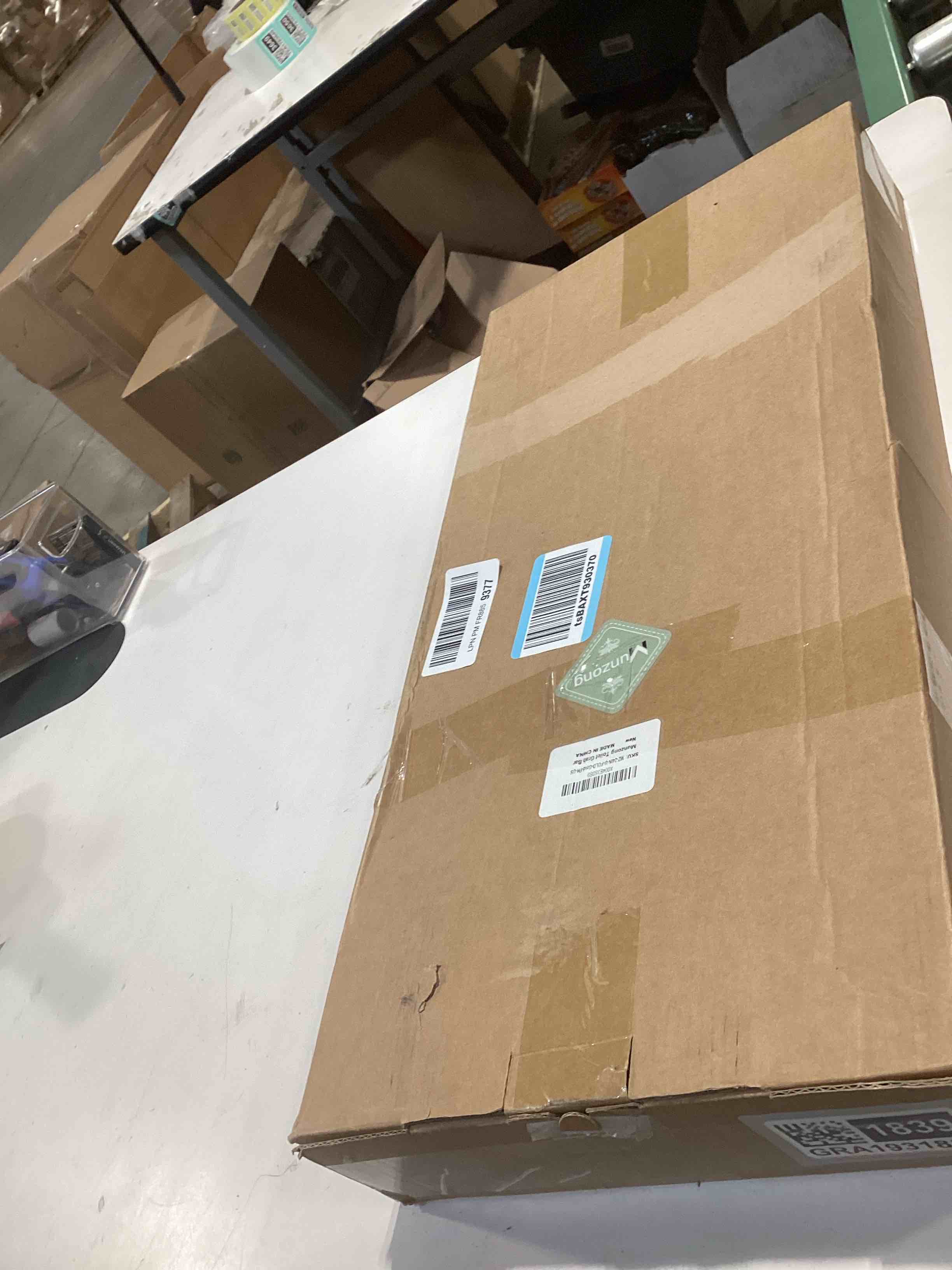 Condition photo showing Good Condition for Toilet Grab Bar 22.4 Inch Gold, Munzong Anti-Slip Handicap Grab Bars with Paper Holder, Flip-Up Bathroom Safety Rails, Stainless Steel Knurled Support handrails for Seniors Elderly Disabled Pregnant 24 Inch Gold