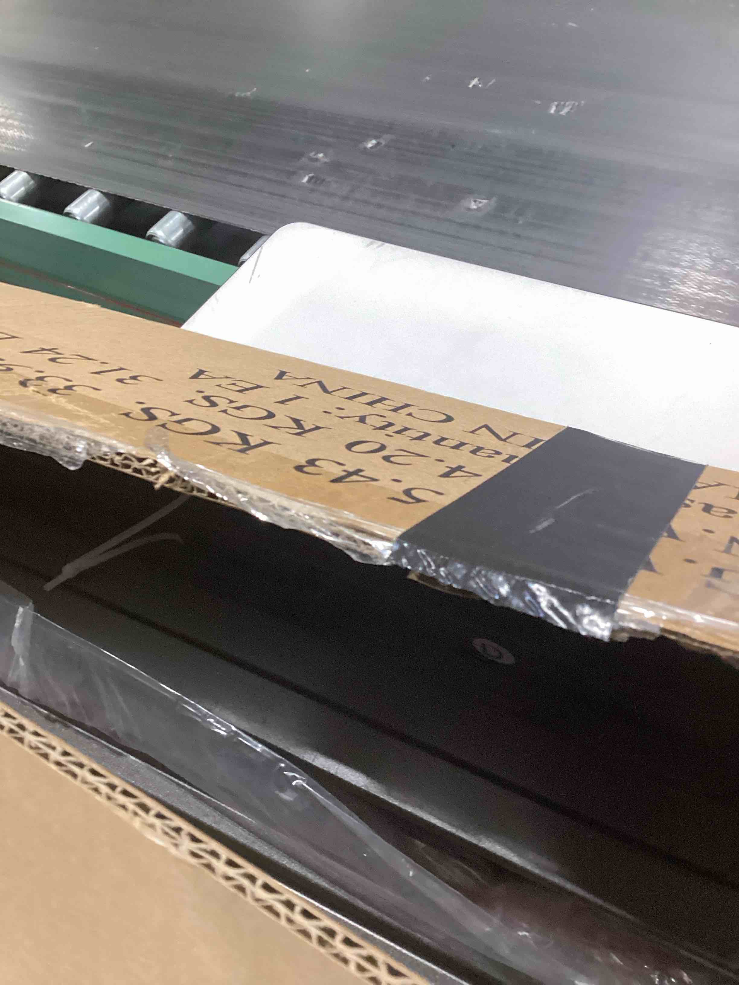 Condition photo showing As Is for 5 Inch Queen Metal Bed Frame Round Corner Low Platform Bed Frames 3000 LBS Heavy Duty Steel Slats Support Mattress Foundation No Box Spring Needed, Noise Free, Easy Assembly, Black