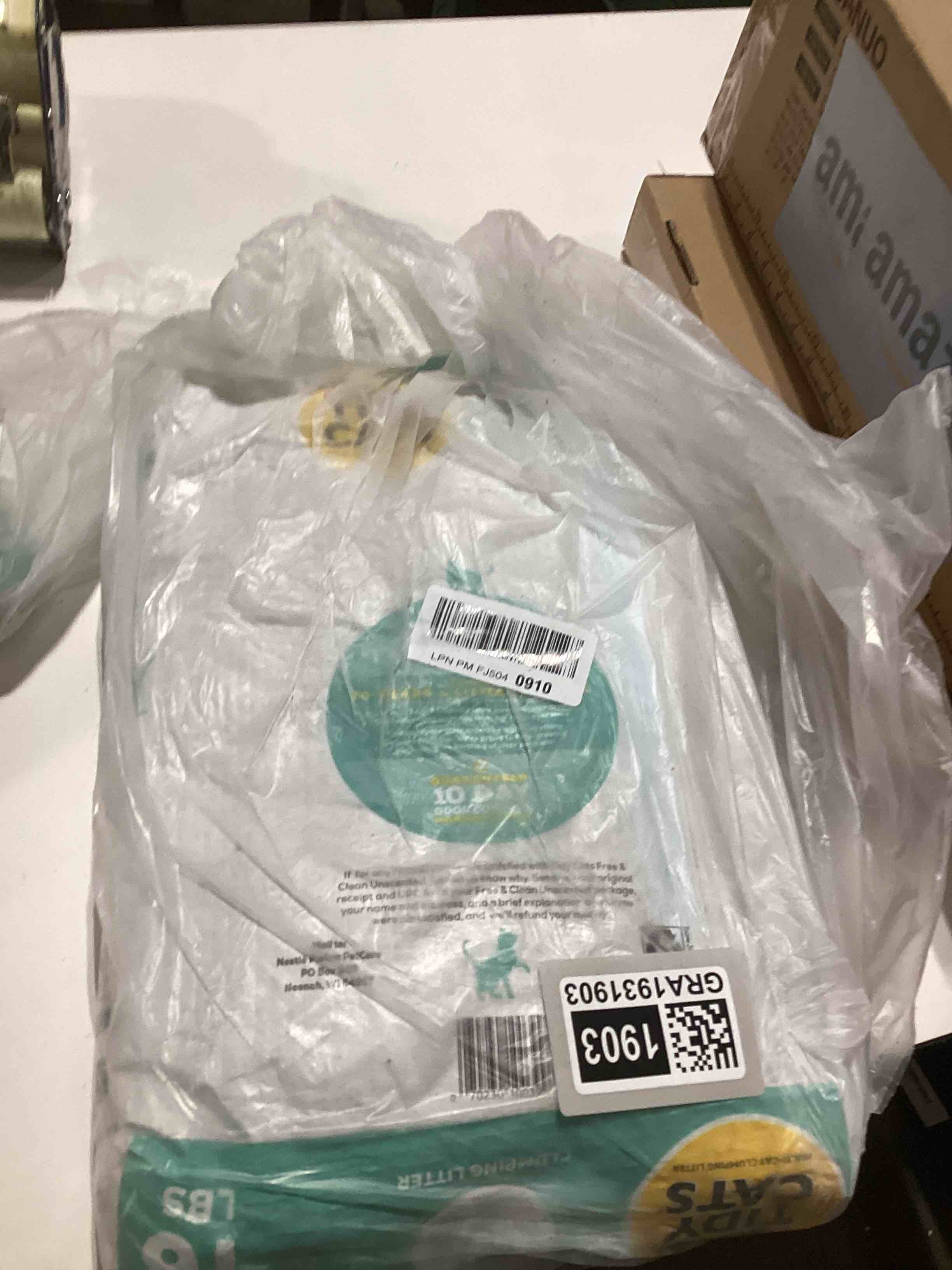 Condition photo showing As Is for Purina Tidy Cats Clumping Cat Litter Odor Control, Free and Clean Unscented Multi Cat Litter - 16 lb. Bag 16 Pound (Pack of 1)