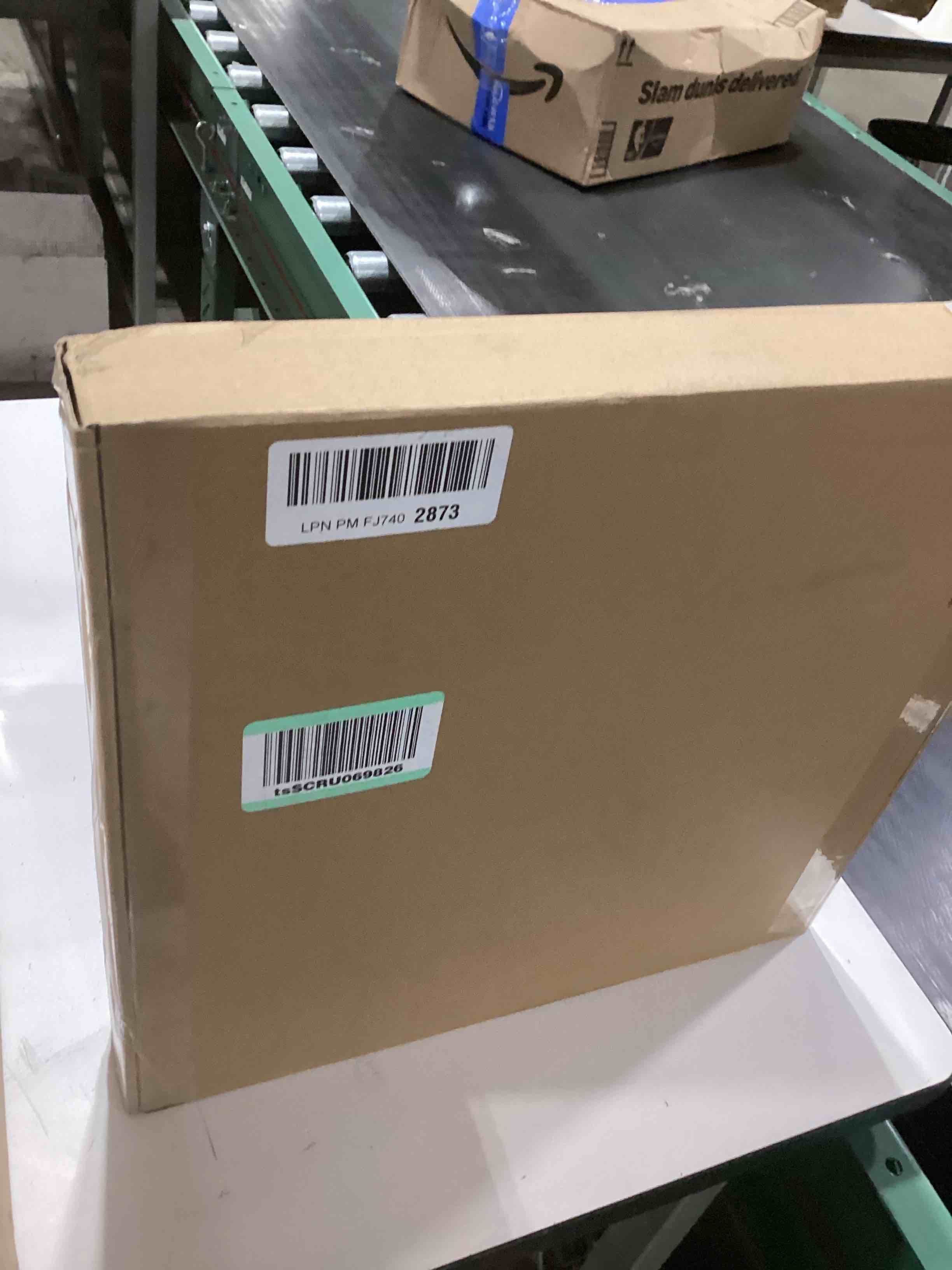 Condition photo showing As Is for Plumeet Small Wall Clock, 10 Inch Battery Operated Wall Clock with Silver Aluminum Frame, Non Ticking Silent Metal Wall Clocks Decorative Kitchen Living Room Bedroom Silver 10''