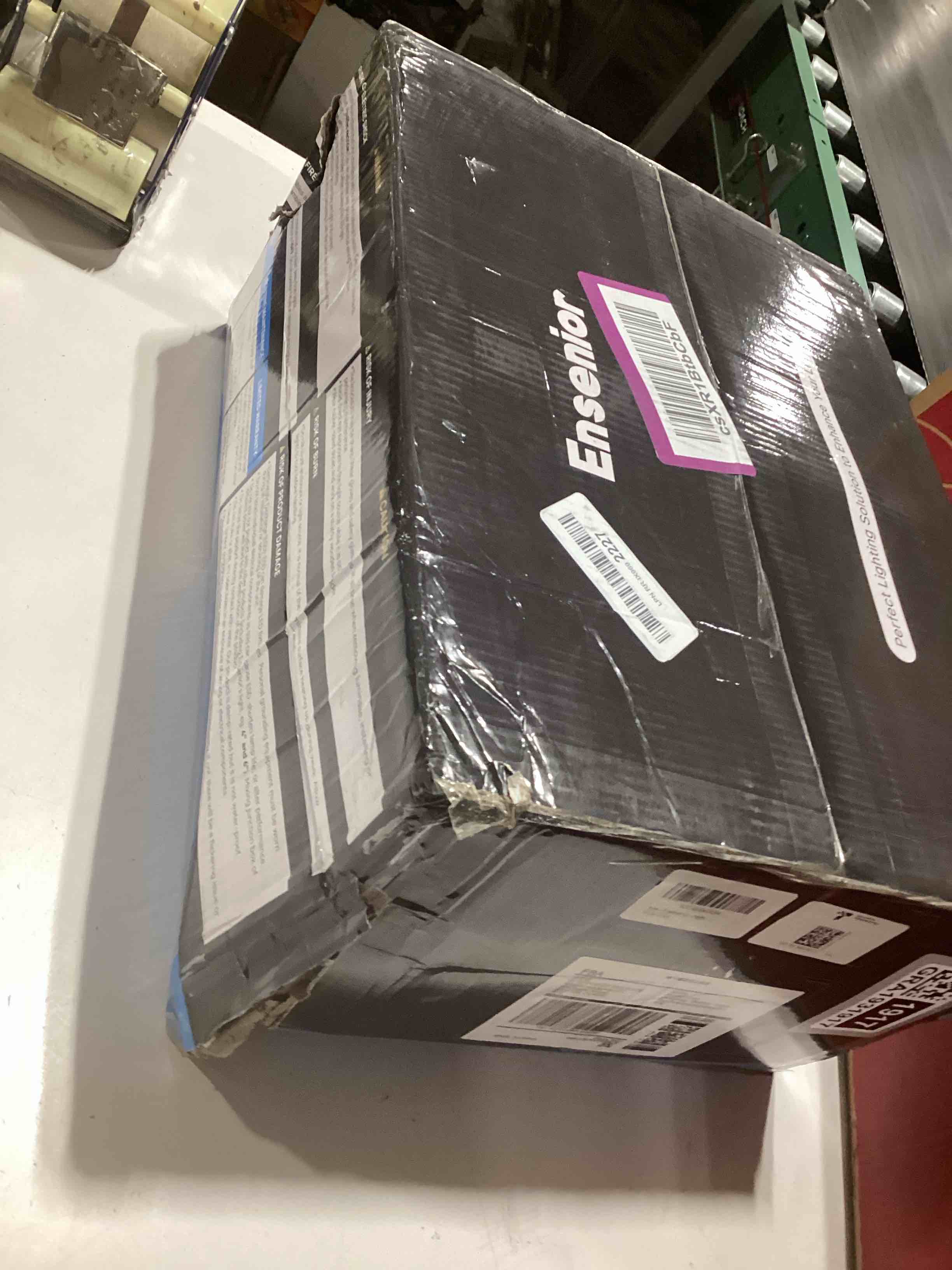 Condition photo showing Good Condition for Ensenior 12 Pack 6 Inch LED Recessed Ceiling Light, Dimmable, 2700K-5000K 5CCT, 1200LM 12W 120V, High Brightness Canless Wafer Downlight - ETL&FCC&IC 6 inch 2700k/3000k/3500k/4000k/5000k - 5cct White