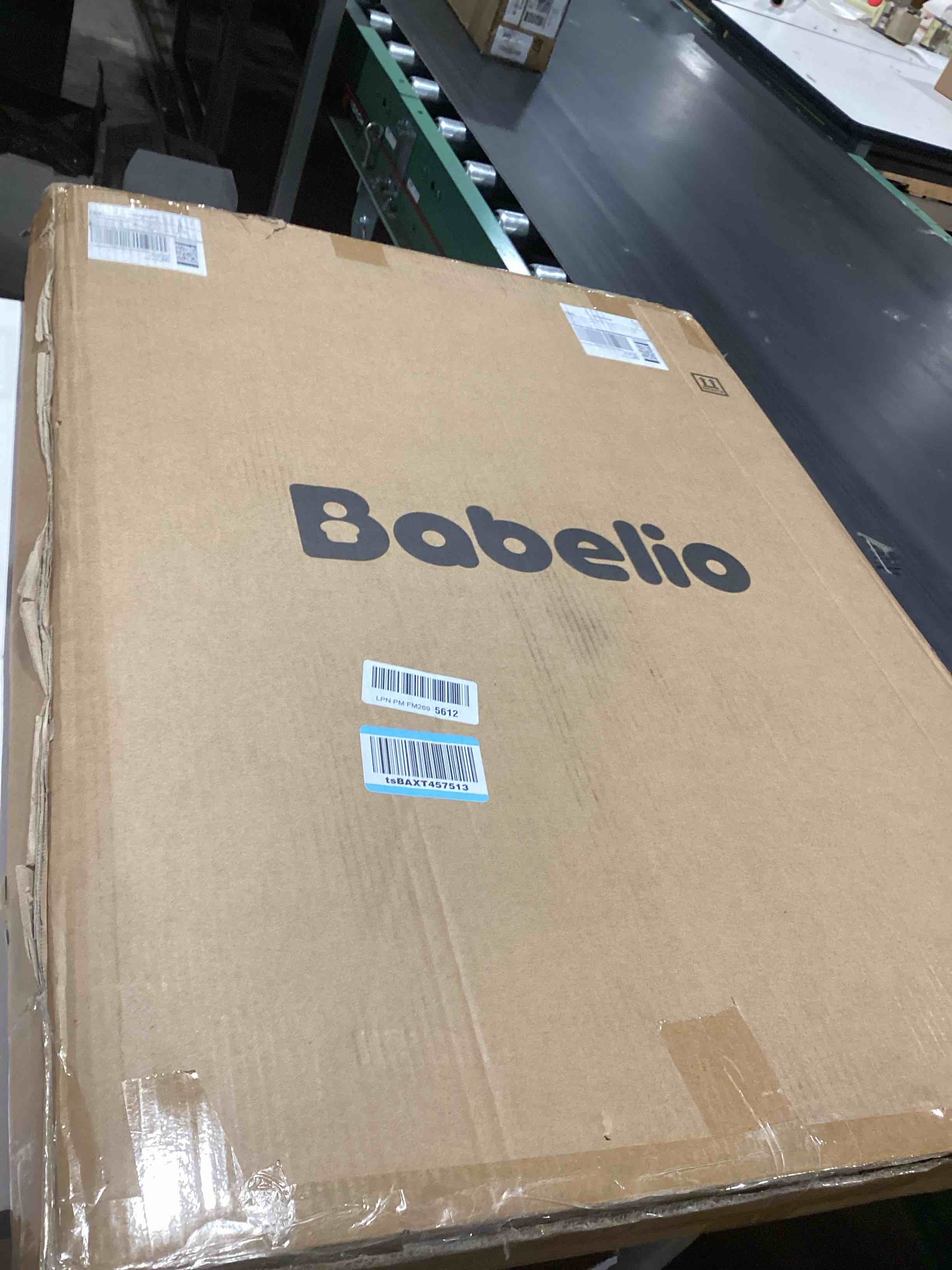 Condition photo showing Good Condition for BABELIO 36 Inch Extra Tall Baby Gate with Cat Door, 29-40" Metal Dog Gate, Cat Gate for Stairs, Doorways, Auto Close Safety Gate with Pet Door, Easy Walk Thru, White White 29-40" Wide, 36" Tall