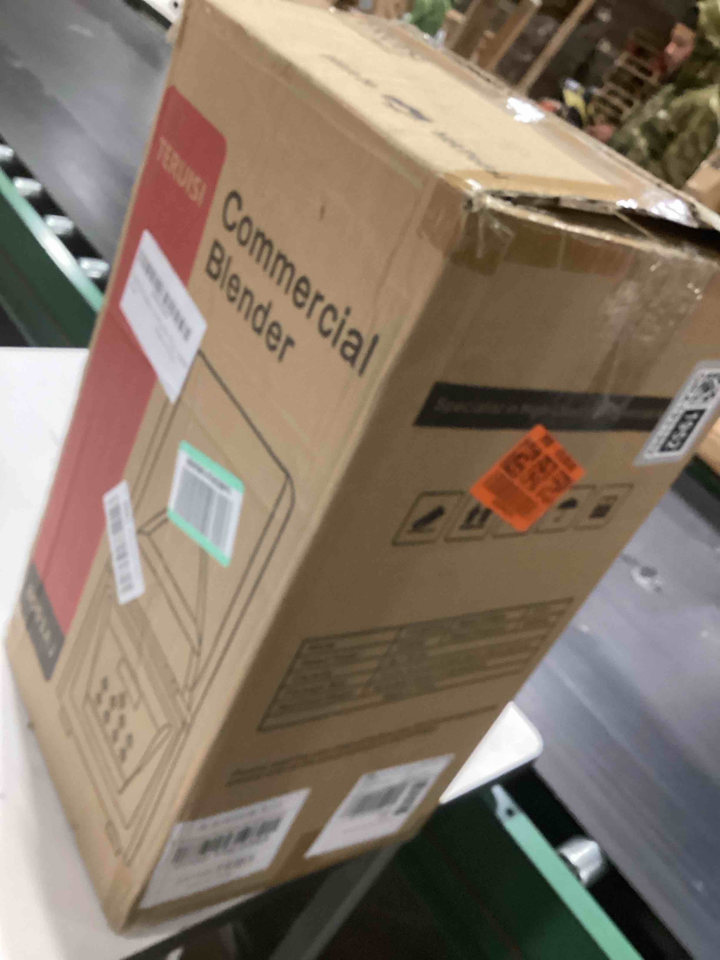 Condition photo showing As Is for Commercial Blender, 2200W 2.95 HP Professional Blender with Quiet PC Sound Enclosure, 70 Oz / 2L Large Heavy Duty Blenders with 9 Speeds, Timer, Self-Cleaning, 5 Presets For Shake and Smoothie