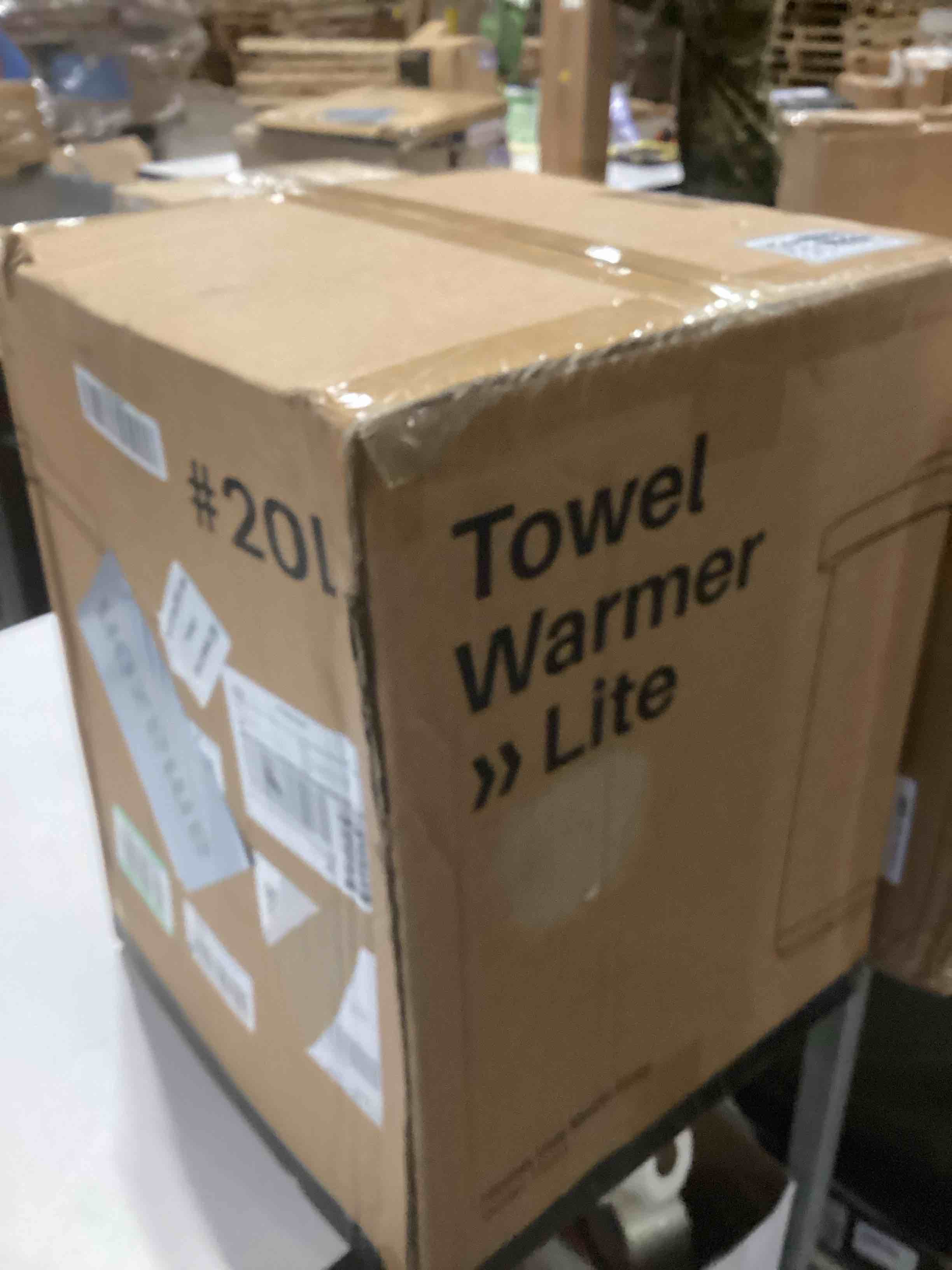 Condition photo showing As Is for Large Towel Warmers for Bathroom - Fast Heated Blanket Warmer, Fits Up to Two 40"X70" Oversized Towels, Blankets, Bathrobes, Auto Shut-Off Timer, Hot Towel Warmer Bucket for Home SPA