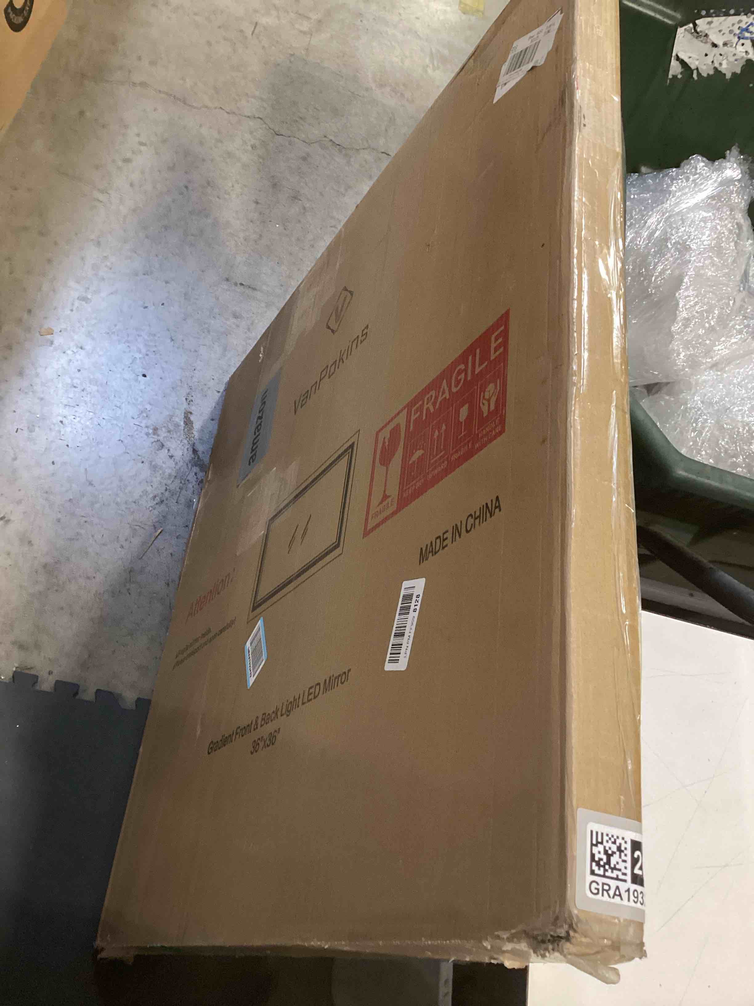 Condition photo showing Good Condition for SIMILAR TO…LED Mirror for Bathroom, 36x36 Inch, 3 Colors Dimmable CRI>90 Double Lights, Enhanced Anti-Fog, Hanging Plate Wall Mount Lighted Vanity Mirror