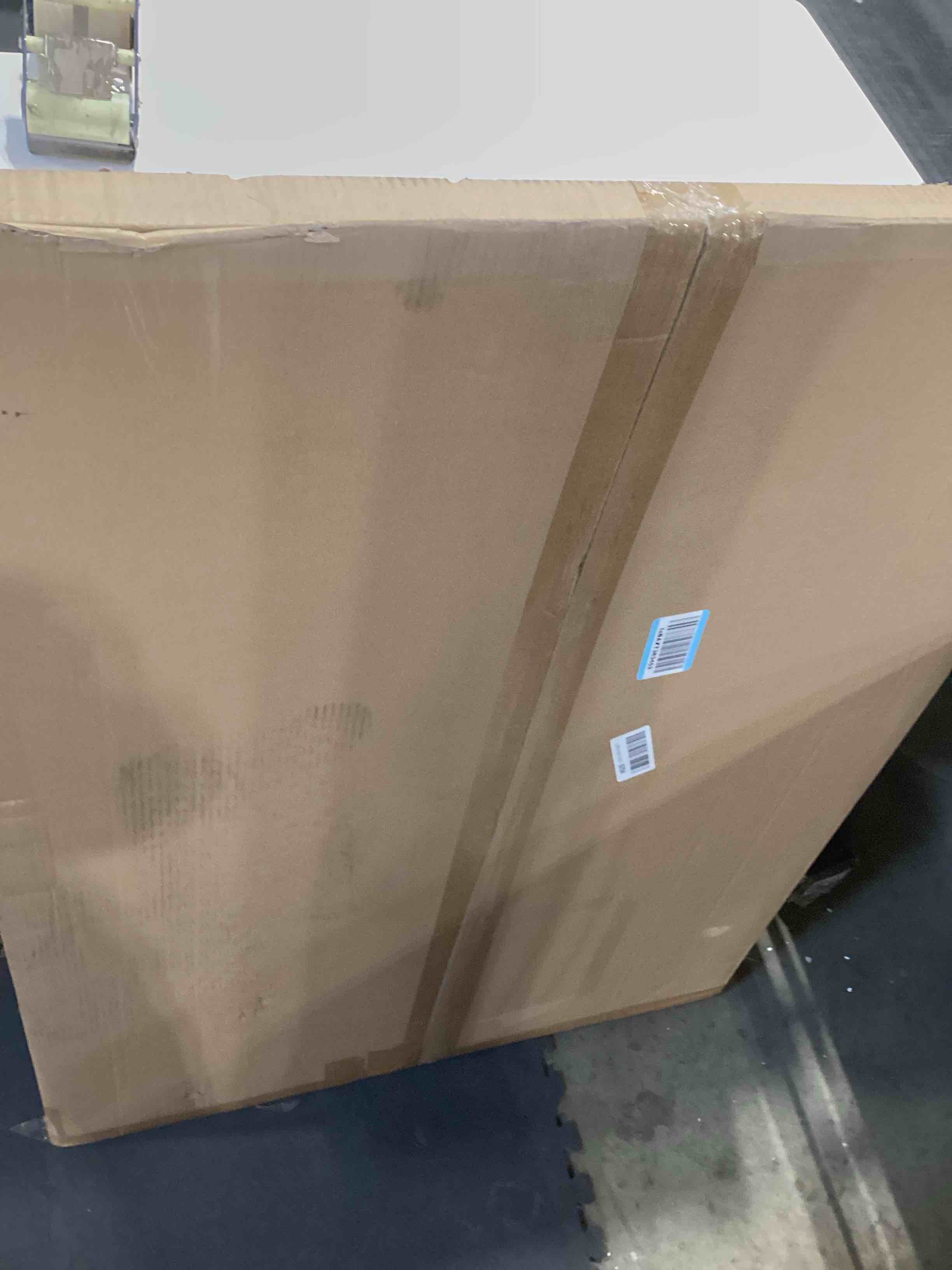 Condition photo showing item condition for GULETHUN 30x40 Frame, Transitional Modern Design Picture Frames, 30 by 40 Rustic Poster Frame for Home Decor, Gold Vintage Photo Frames Gold 30x40in