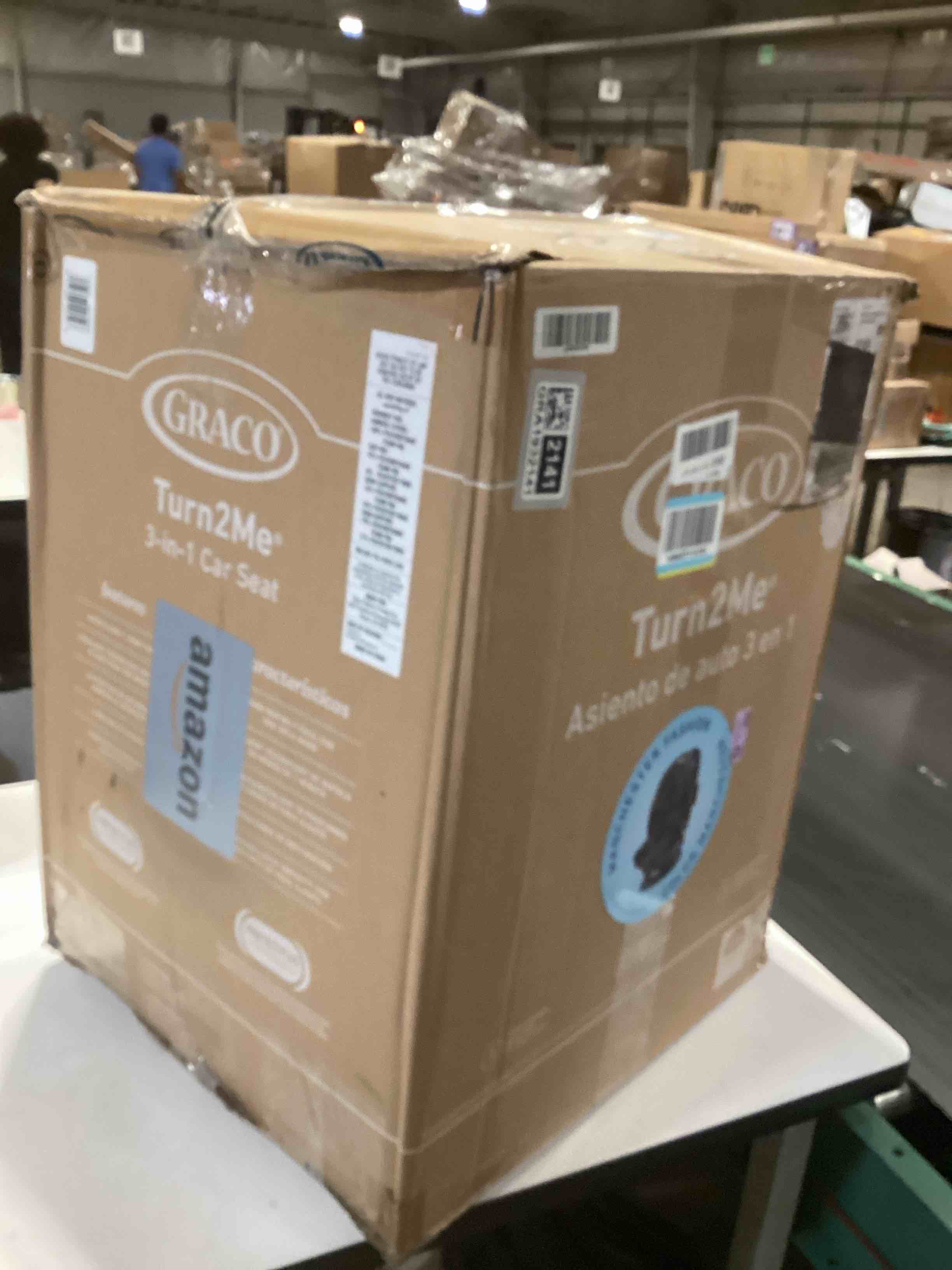 Condition photo showing Good Condition for Graco Turn2Me 3-in-1 Rotating Convertible Car Seat, Manchester, Featuring Headrest and Harness Adjust, Easy Installation and Steel Reinforced Frame