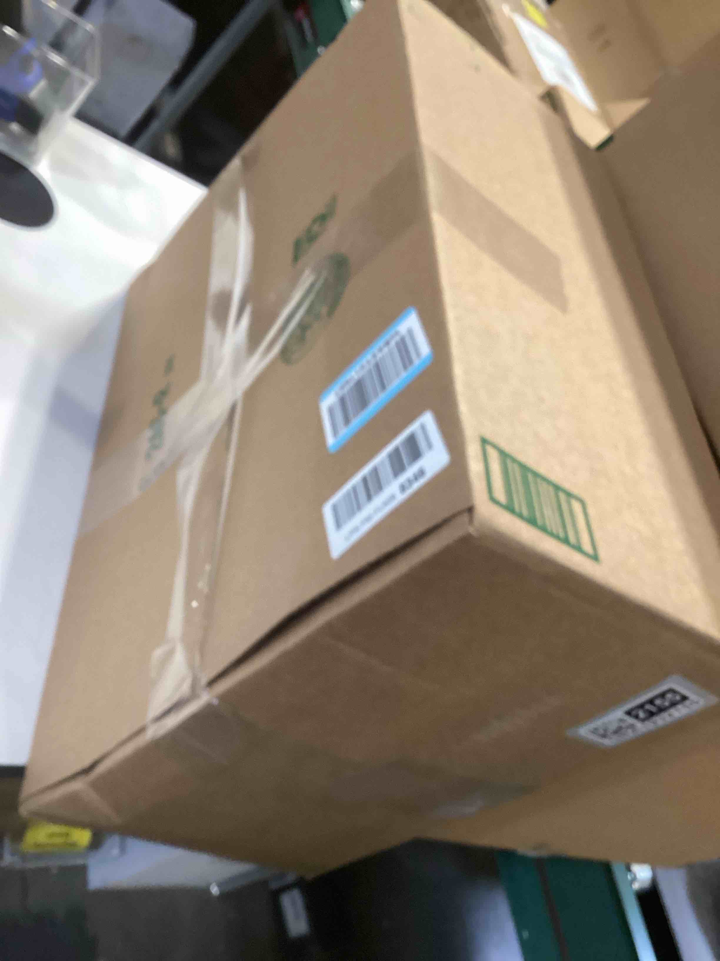 Condition photo showing As Is for Amazon Basics Hard-Sided Dog and Cat Kennel Single-Door Travel Pet Carrier with Metal Wire Ventilation, 23.6" L x 15.7" W x 13.0" H, Beige Beige 23.6"L x 15.7"W x 13.0"H