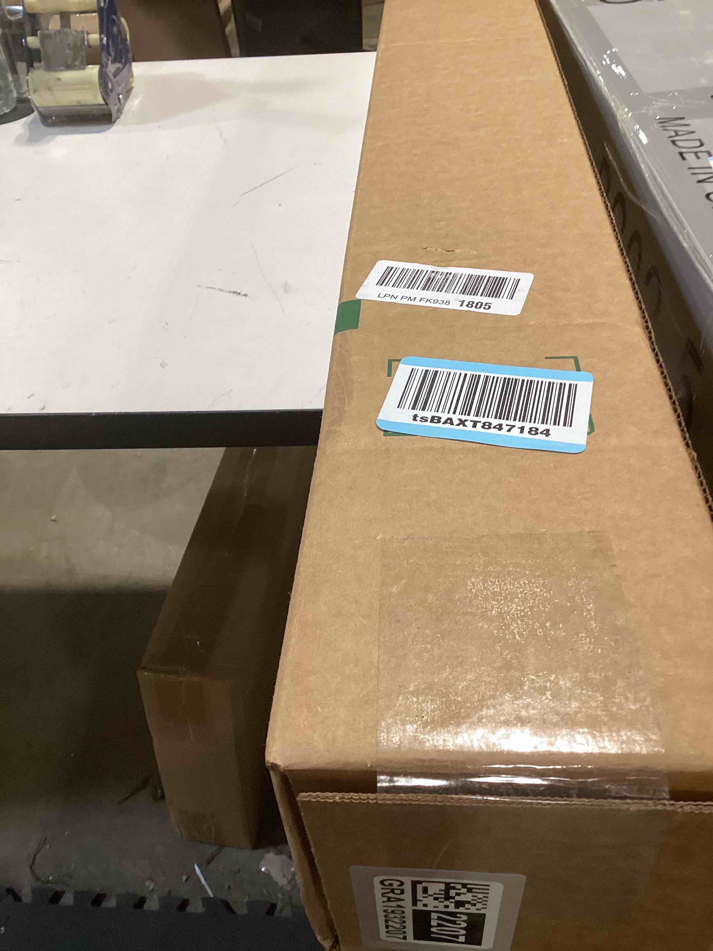 Condition photo showing Good Condition for Small Clear Area Mat, 3'×3' PVC Waterproof Hard Floor Mat for Under Refrigerator, Under Plant Pots Frosted Clear 3' x 3' (Rectangular)