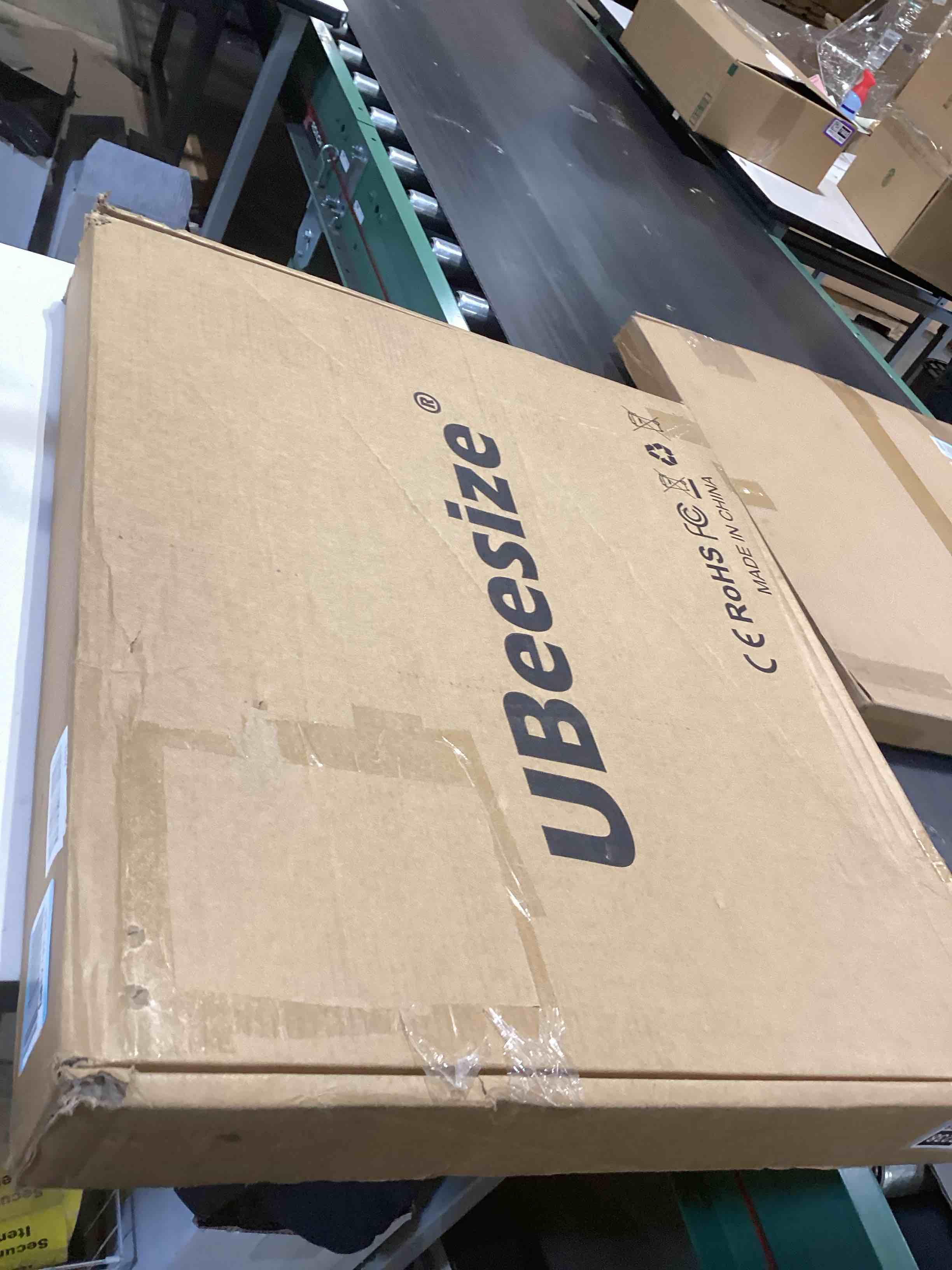 Condition photo showing As Is for UBeesize 22'' Ring Light with 72'' Stand, 65W Large Ring Light with Phone Holder, Dimmable LED Light for Makeup Barber Stylist Tattoo YouTube TikTok Photography Standard 22in