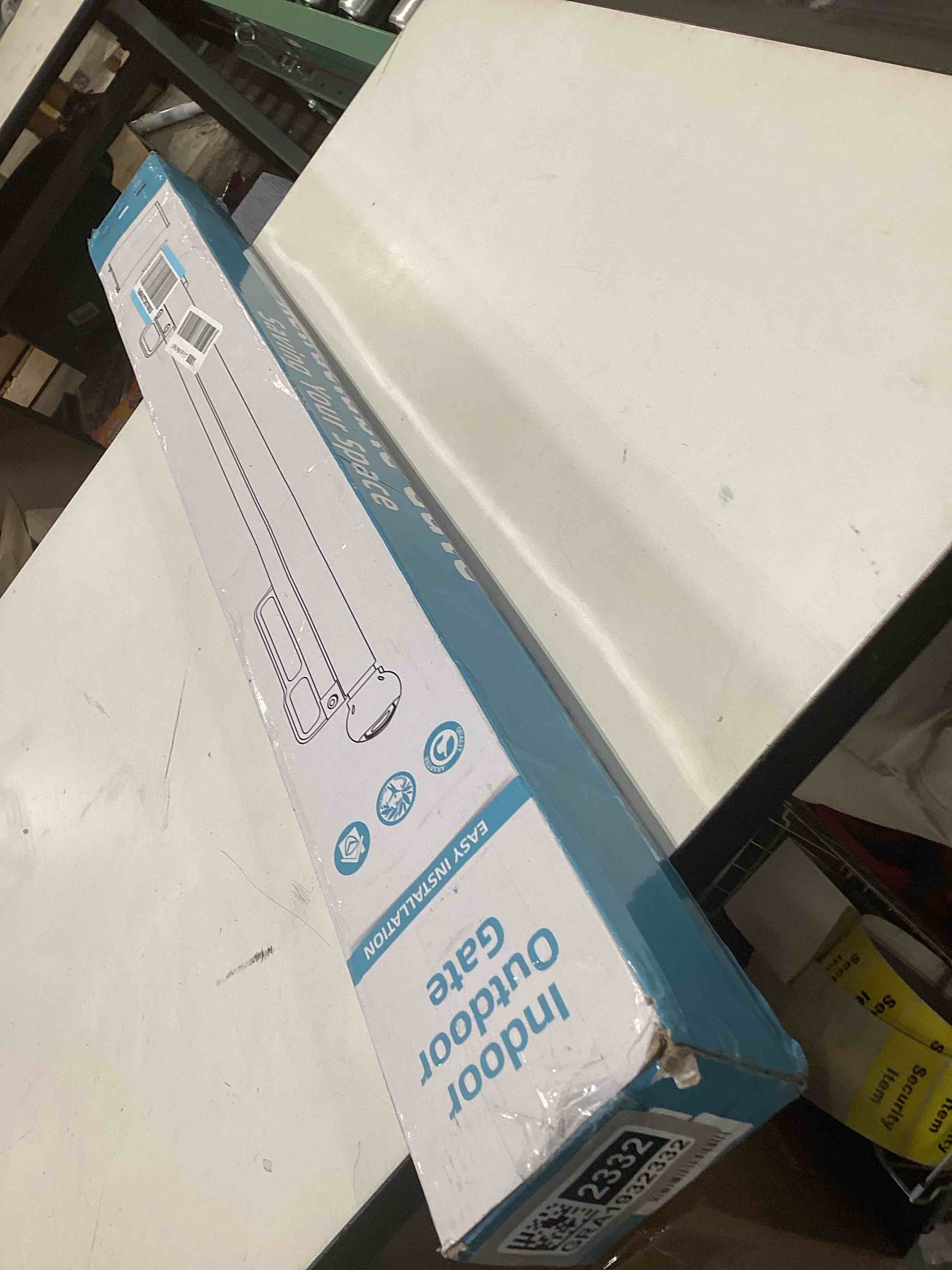 Condition photo showing Good Condition for Retractable Baby Gates Extra Wide | 72" Wide x 38" Tall Dog Gates for Stairs | Indoor/Outdoor Use | Child Gates for Doorways, Deck, Porch, Hallways, Patio - Black C-black 72" Wide x 38" Tall