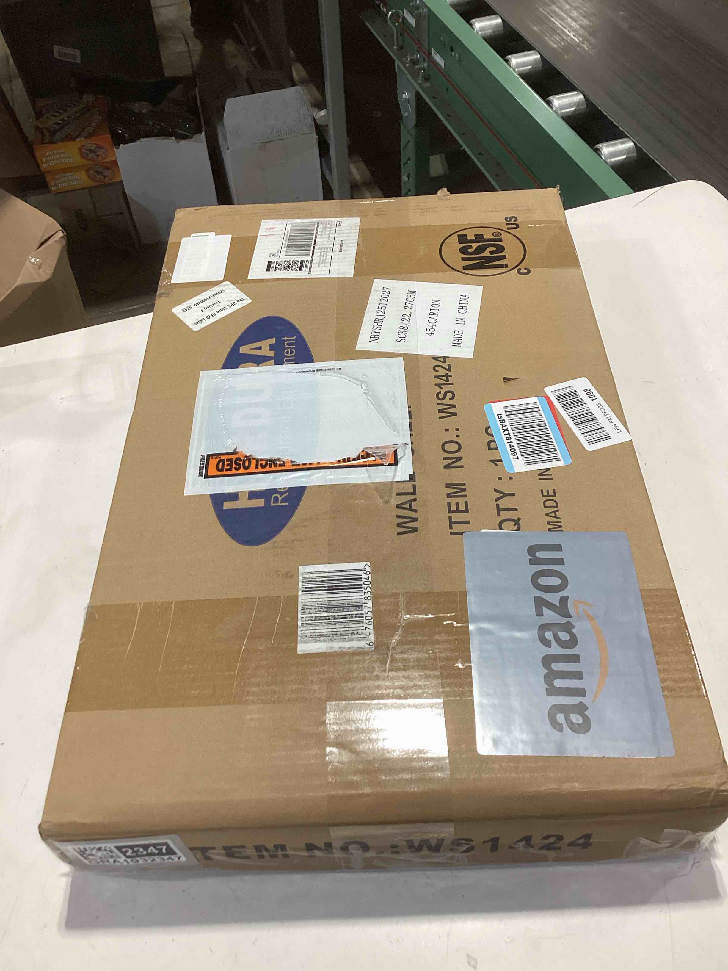 Condition photo showing Good Condition for HARDURA Stainless Steel Shelf 12" x 24", 210lb Commercial Shelves Wall Mount Metal Shelving with Backsplash and Brackets for Kitchen, Restaurant, Laundry Room and Home 12"X24"