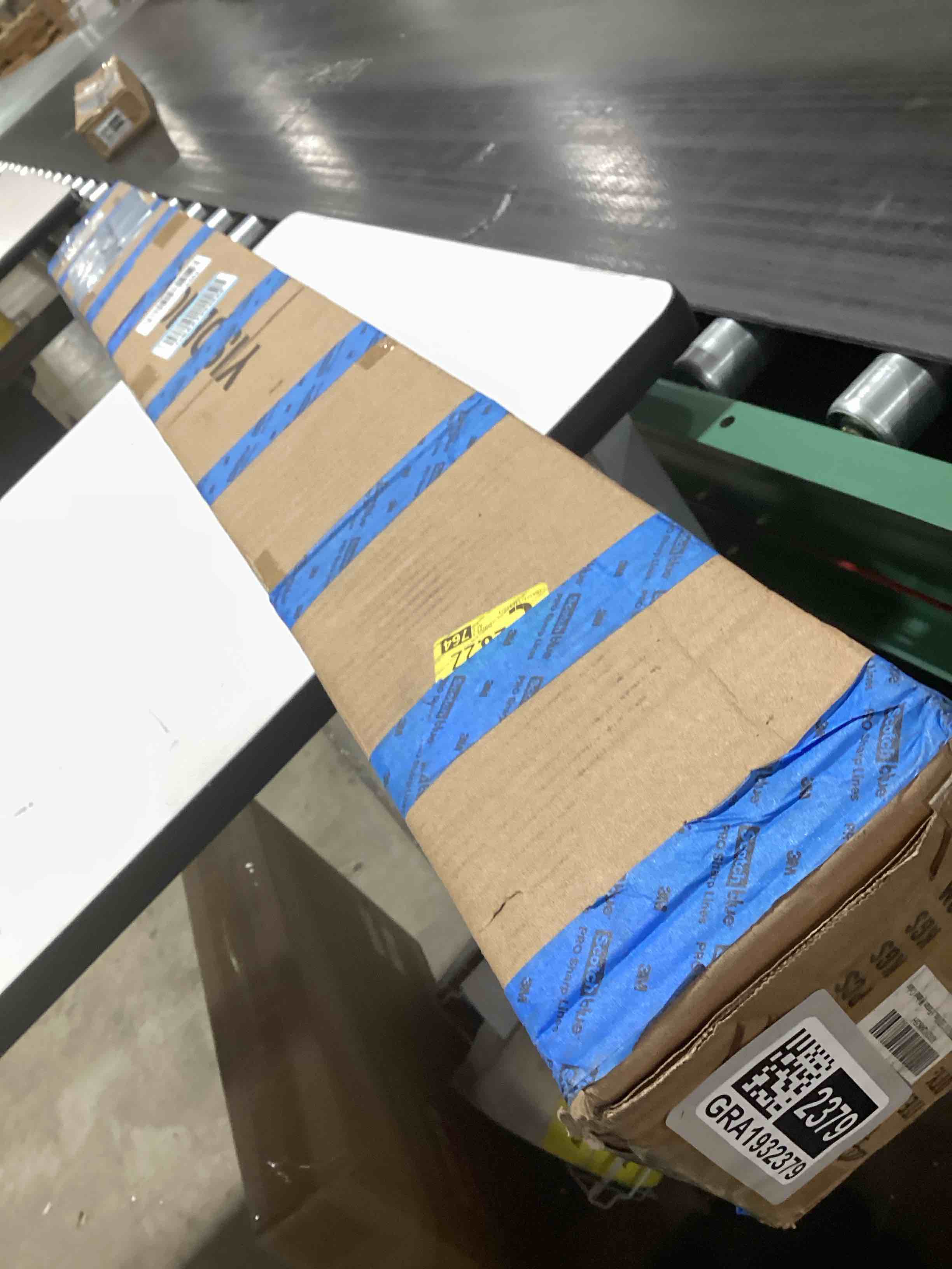 Condition photo showing As Is for 51" Wood Linear Pendant Light Wood Dining Room Light Fixture Modern Pool Table Lights Kitchen Island Lights for Dining Room Bar Kitchen Island Walnut Color Walnut 51in