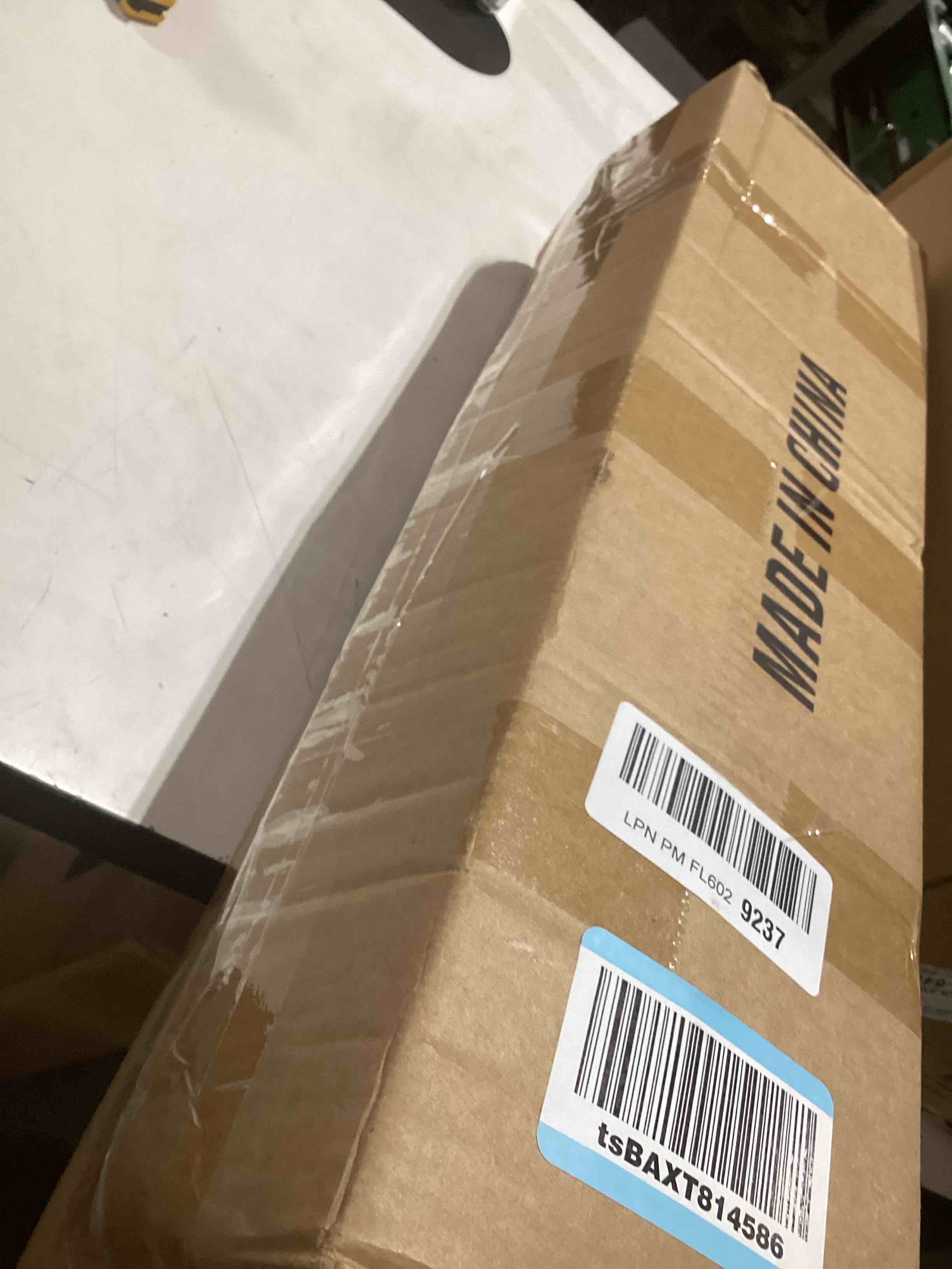 Condition photo showing As Is for Akiky Canopy Bed Poles Stainless Steel Metal Frame 4 Corner Post Bed Frame Poles Frame Bracket Fit for Metal and Wood Bed(King,Silver) King Silver