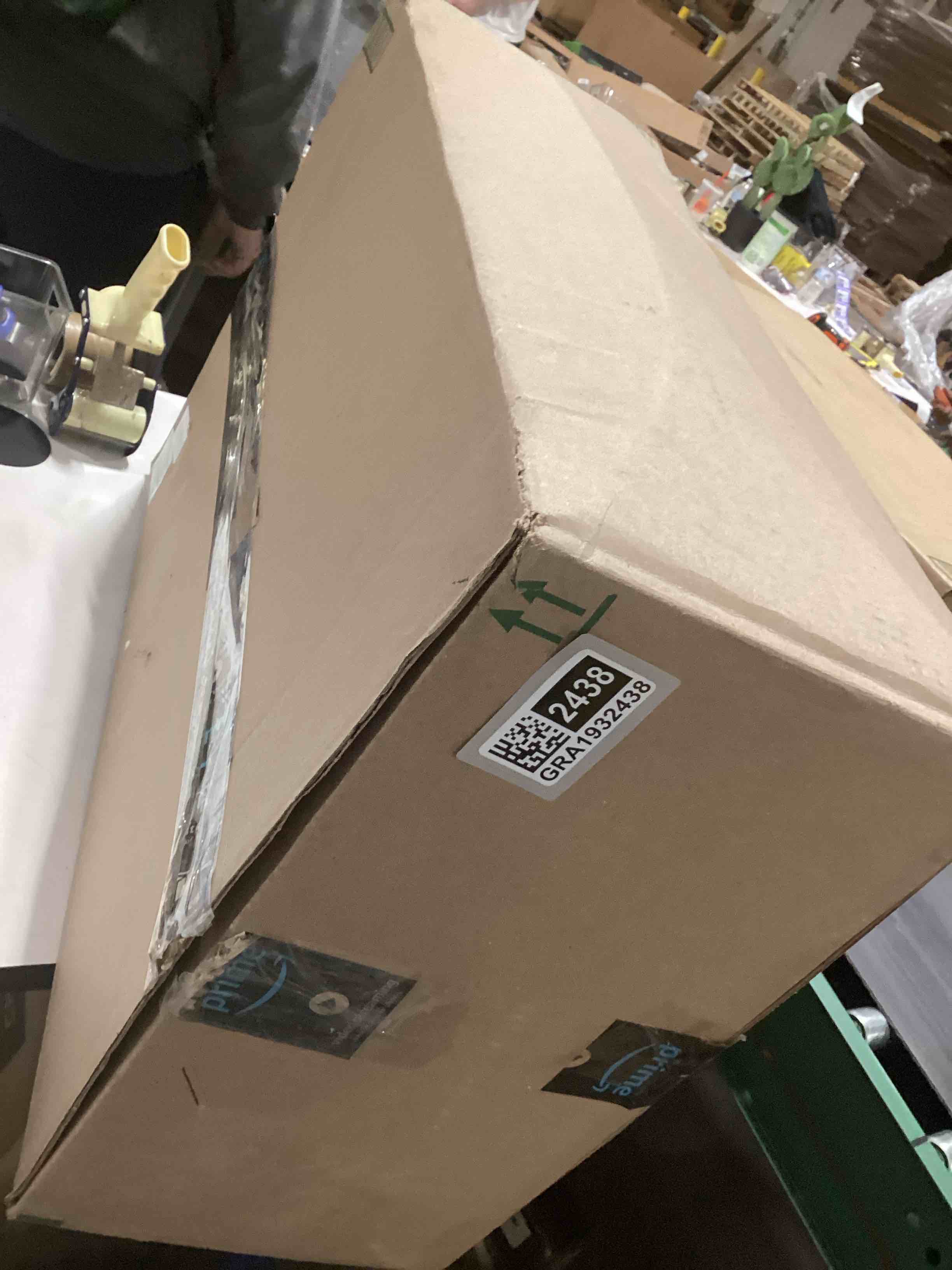 Condition photo showing As Is for Simple Houseware Heavy Duty Clothing Garment Rack, Holds Up to 150 lbs, 42 to 67 Inches Extensible Rod, Black Heavy Duty Black