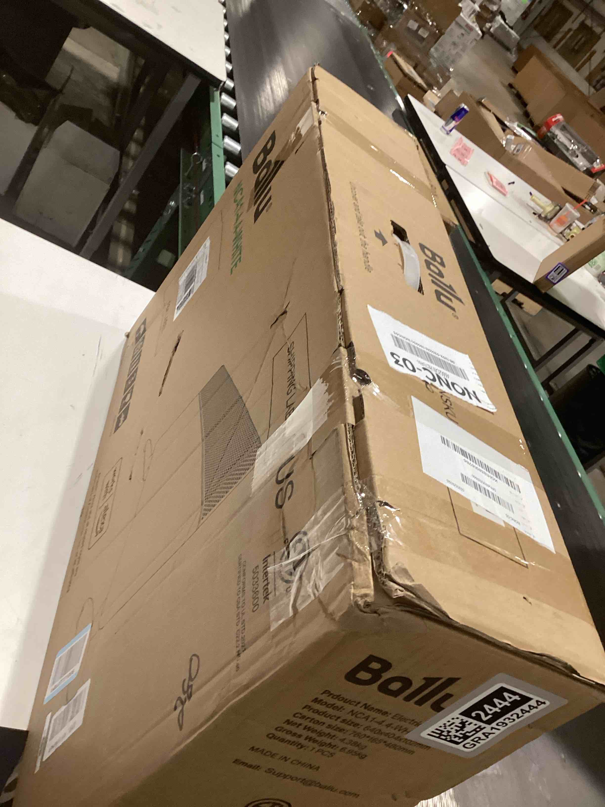 Condition photo showing As Is for Ballu Convection Panel Space Heater for Large Room,1500W Electric Heater with Programmable Thermostat,WiFi App Control,Standing or Wall Mount,Smart Quiet Heater for Indoor Use,Works with Alexa,White Standard White