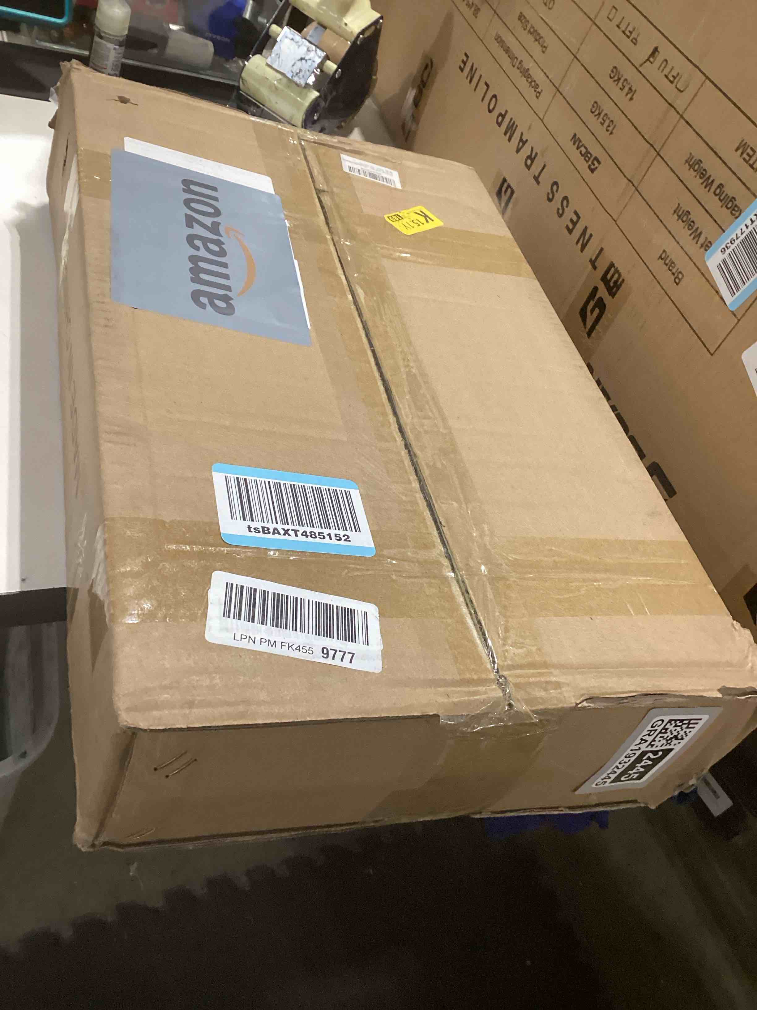 Condition photo showing As Is for 12 Pack L20 x H 12" Black Heavy Duty Shelf Brackets with Screws Metal Shelf Brackets Shelf Support Angle Brackets for Shelves L Brackets Heavy Duty Floating Shelf 12 Pack-Black 20''x12''