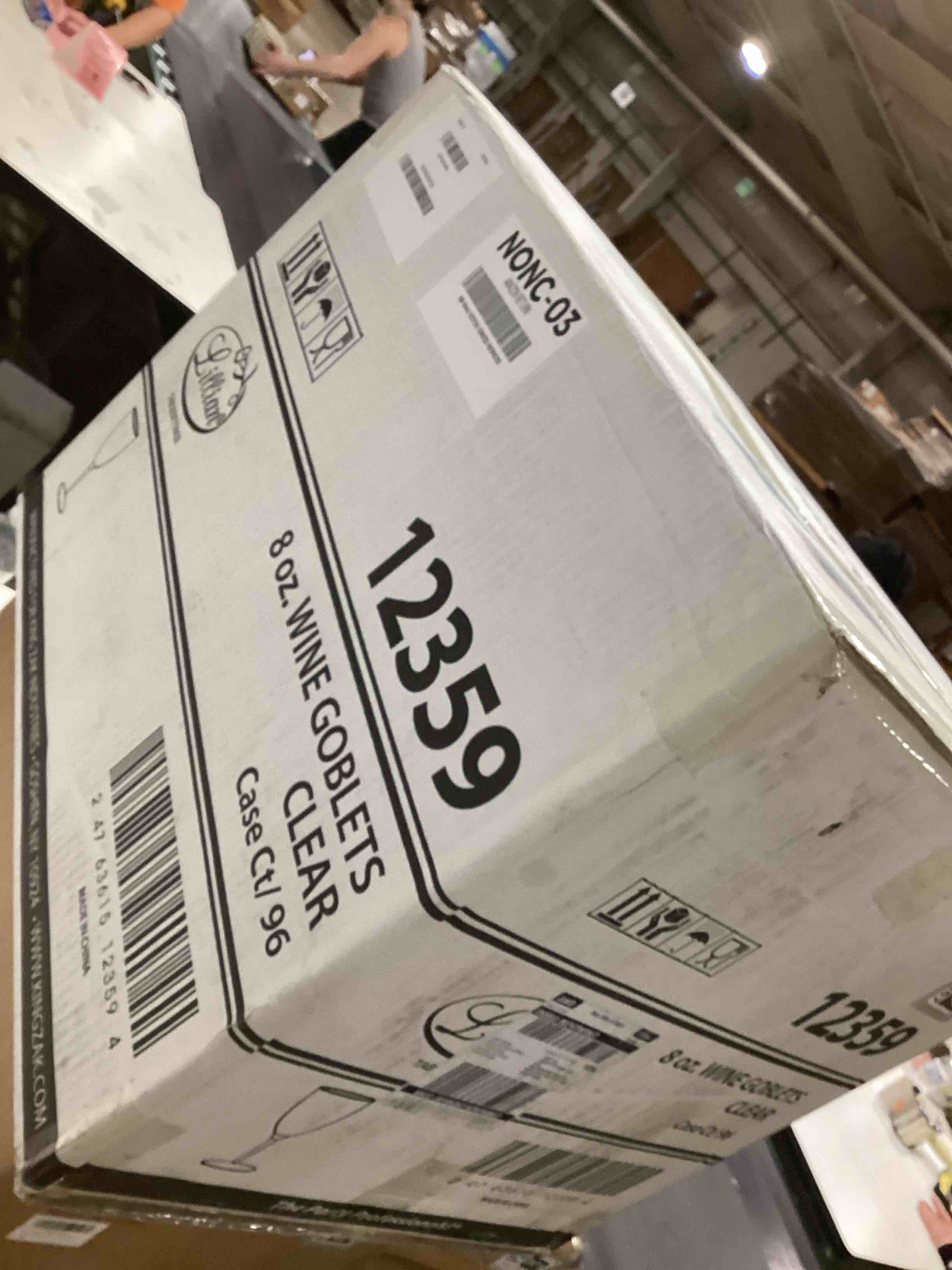 Condition photo showing Good Condition for Lillian Tablesettings Premium Wine Glasses 8 oz. Clear Hard Plastic 1-Piece Disposable Cups Value Pack-96 Count Wine Glasses - 96 Count