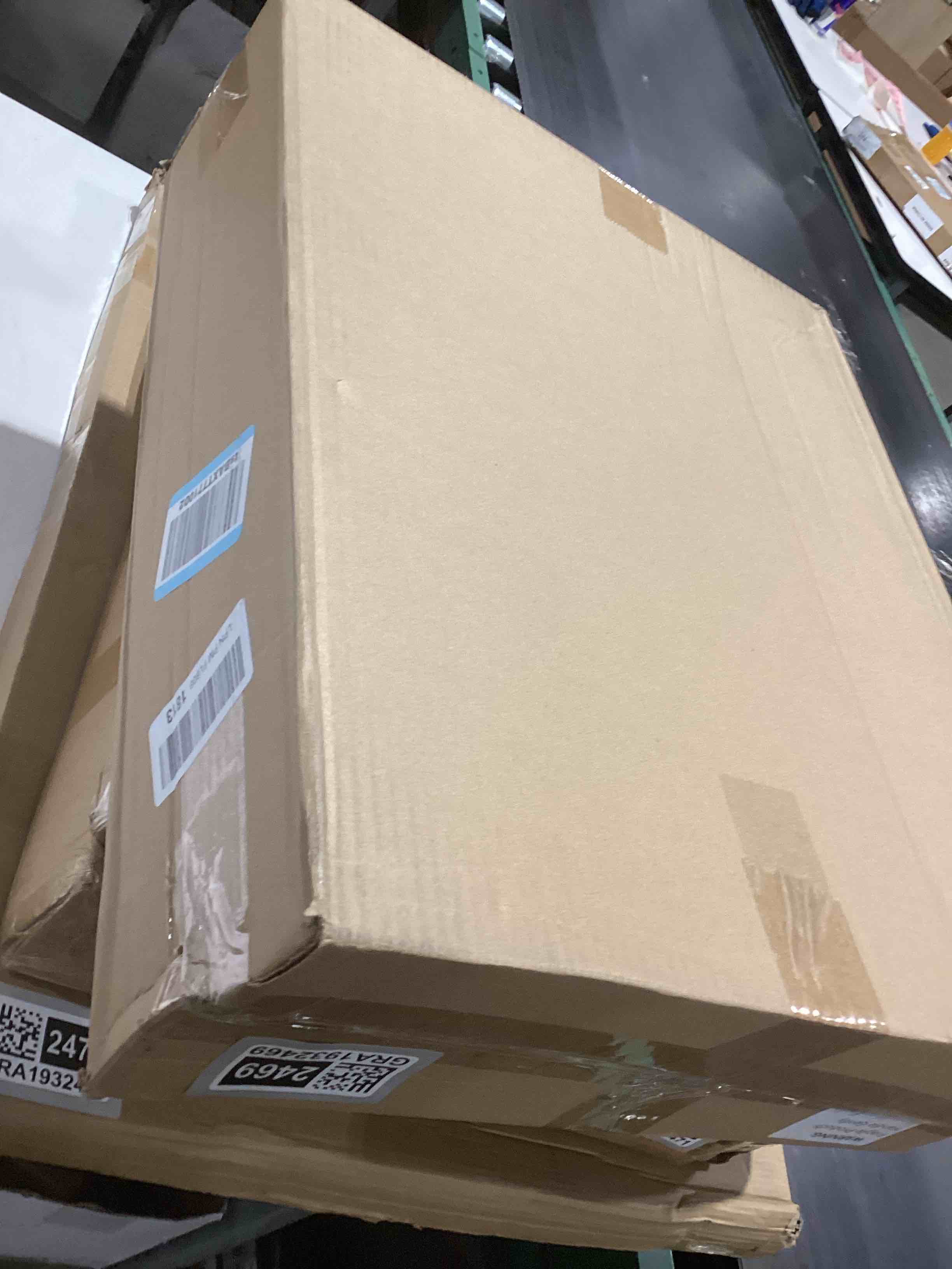 Condition photo showing Good Condition for 16x20 Inch Extra Deep Shadow Box Frame Depth 4.7in Shadow Boxes Display Cases with Cork Board Backing Rustic Burnt Wood Box for Flowers Bouquet Wedding Photo and Keepsake(Rustic Brown) Rustic Brown 16x20 Inch