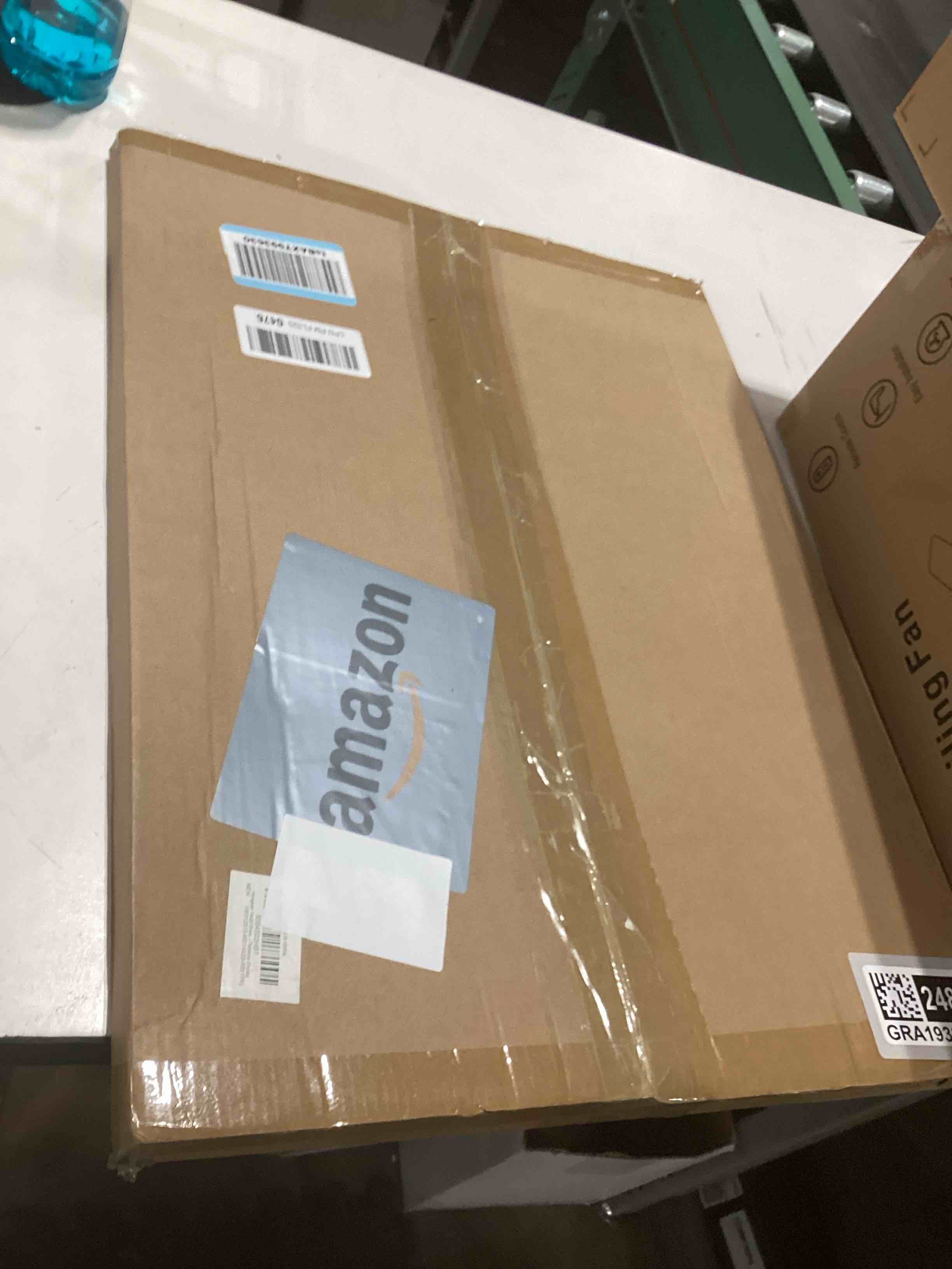 Condition photo showing Good Condition for 14x20 Picture Frame, Rustic Brown Wood Style - Display Posters 12 x 18 with Mat or 14x20 without Mat, Wall Mounting Horizontal and Vertical, 1 Pack Rustic Brown 14X20 in