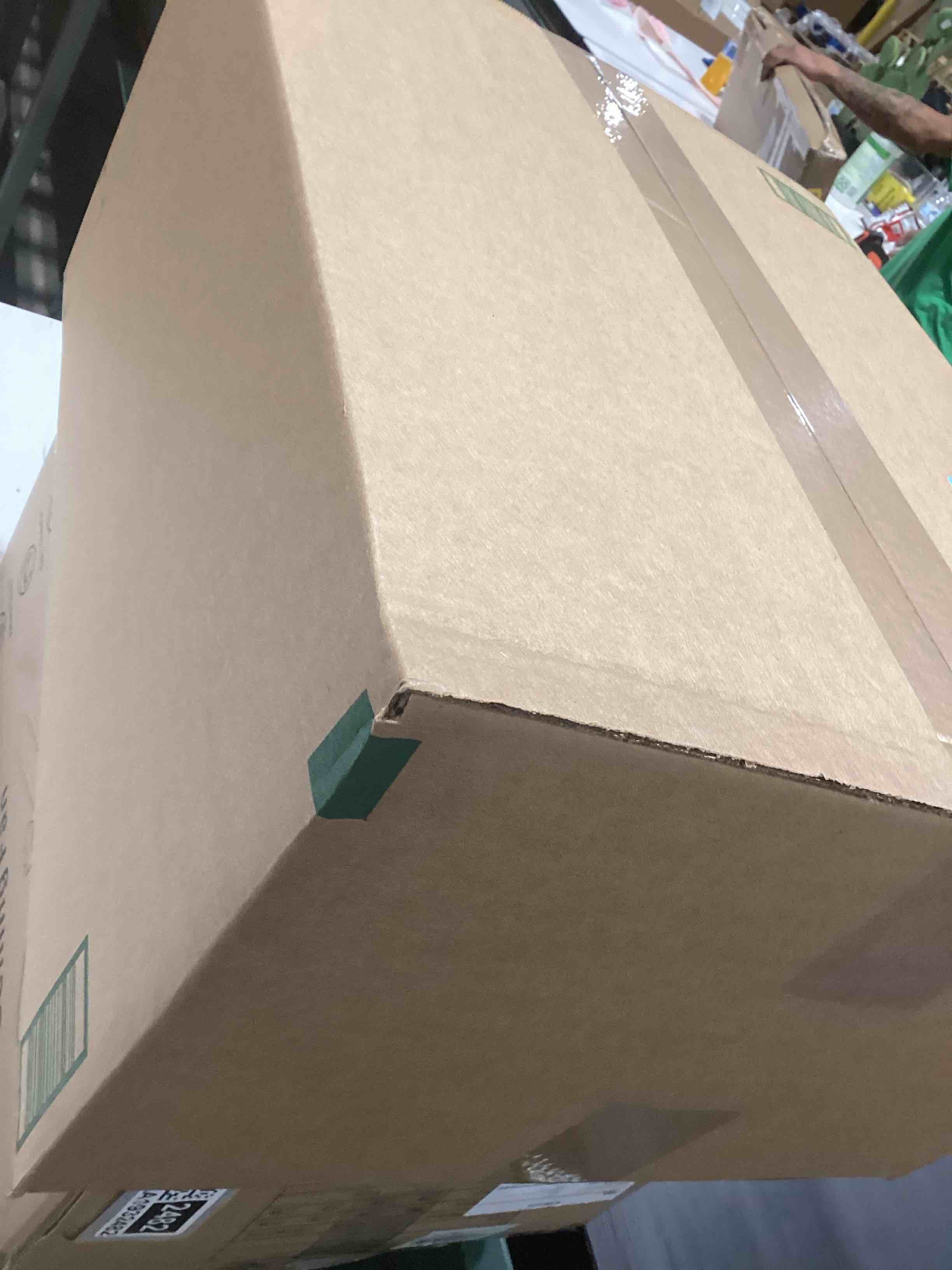 Condition photo showing Good Condition for Rubbermaid Commercial Wastebasket Trash Container, 41QT/10.25 GAL, Plastic, Black, Stackable Trash Can for Bedroom/Bathroom/Office, Fits Under Desk/Sink/Cabinet 10.25 Gallons Black 1