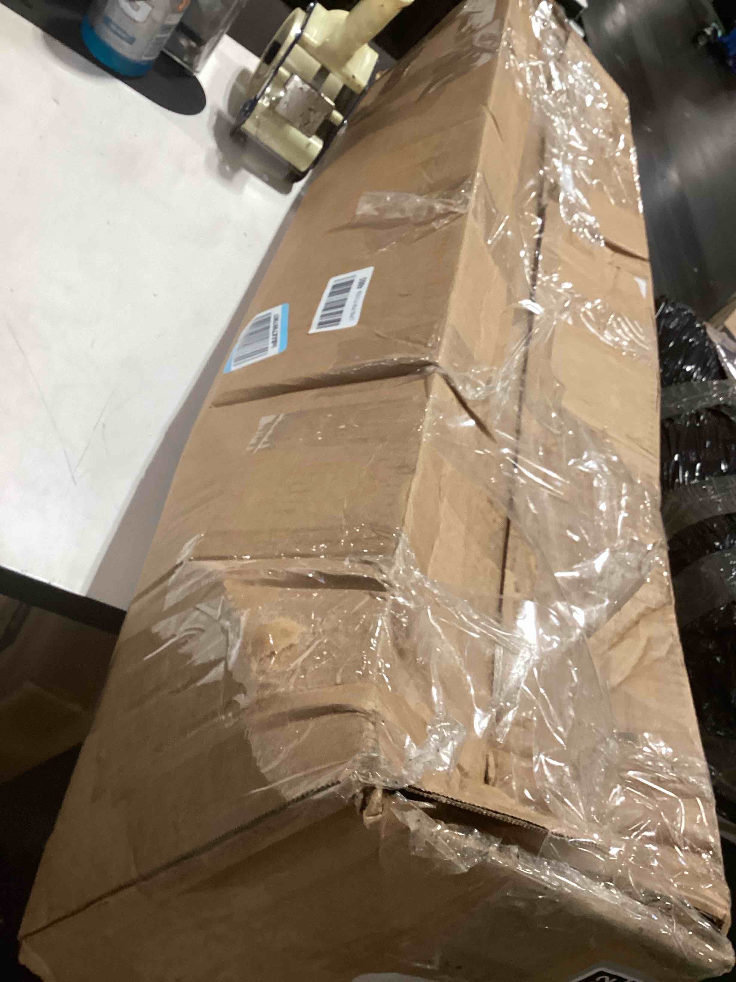 Condition photo showing As Is for 3 Inch Low King Bed Frame Heavy Duty Metal Platform, No Box Spring Needed, Easy Assembly Mattress Foundation, No Noise, Black King 3 Inch