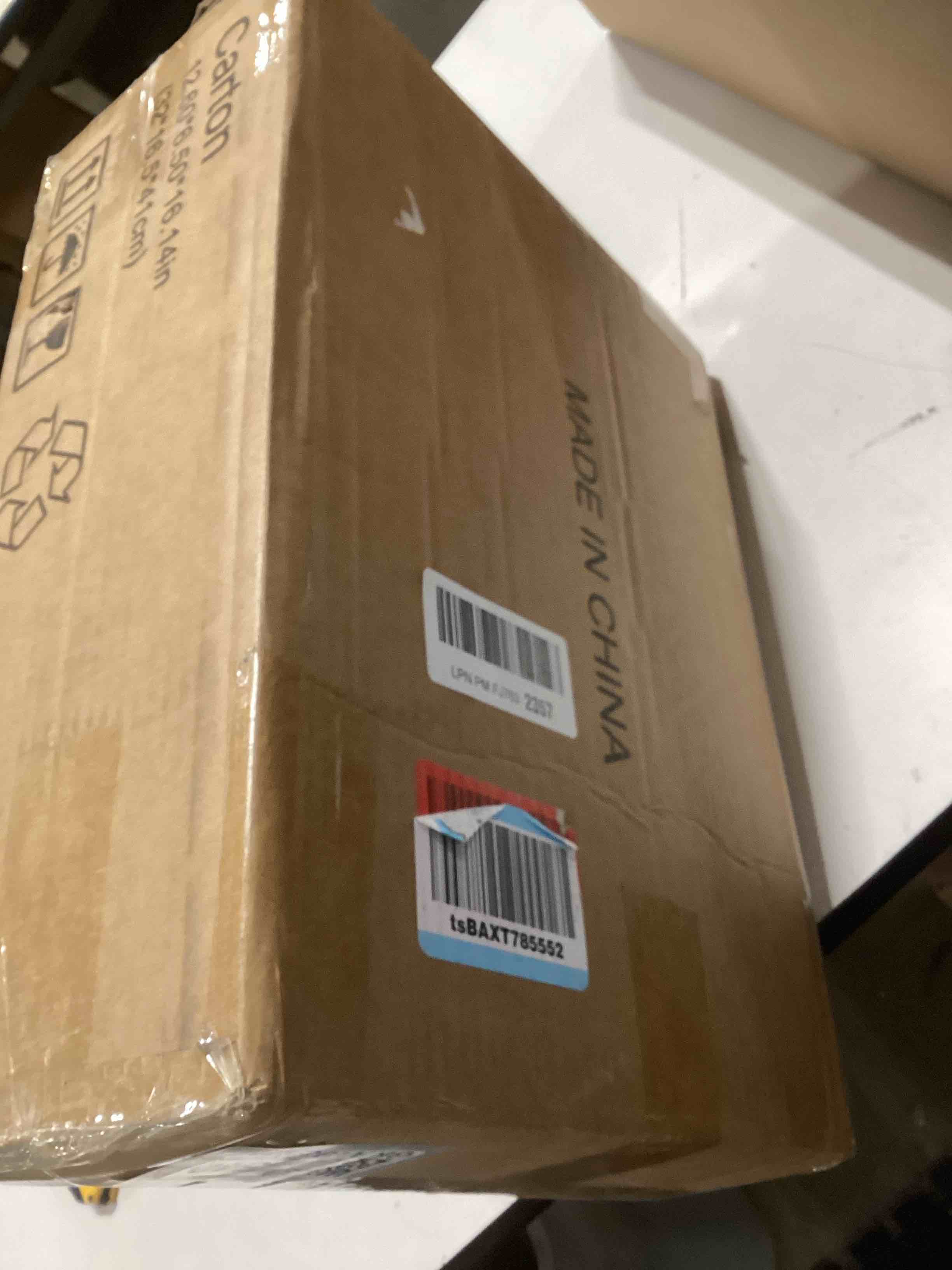 Condition photo showing As Is for Kitchen Sink Faucet with Pull Down Sprayer, Low Arc Stainless Steel 1 or 3 Hole, Single Handle Brushed Nickel Pull Out Kitchen Faucet, Suitable for Farmhouse Camper Laundry Rv Bar